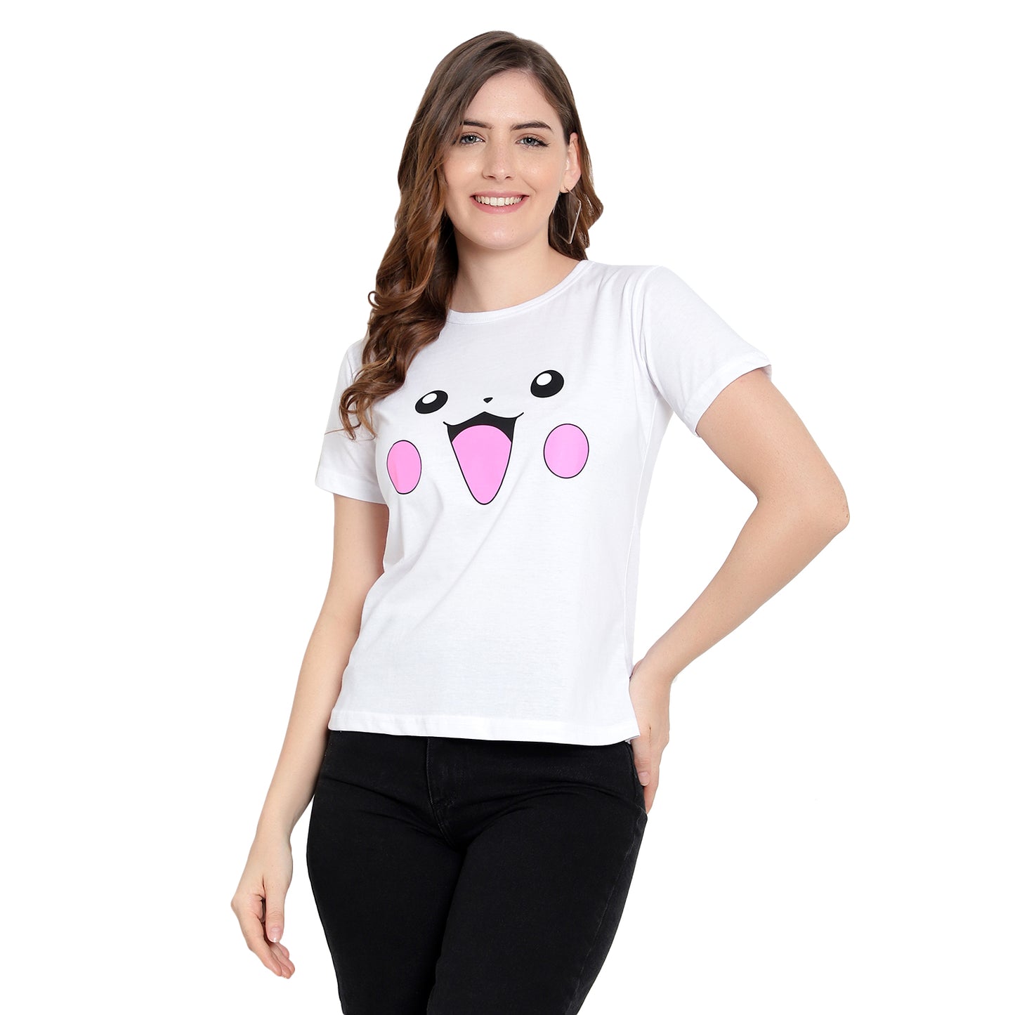 Women's Yellow Color Half Sleeves Cotton T-Shirt – Modern & Trendy