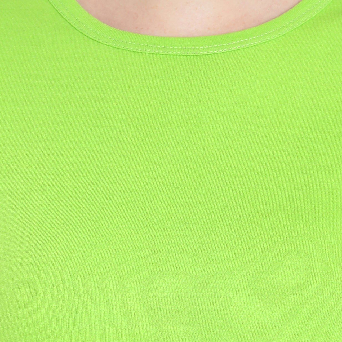 Women’s Neon-Plain Crop Top – Pure Cotton T-Shirt