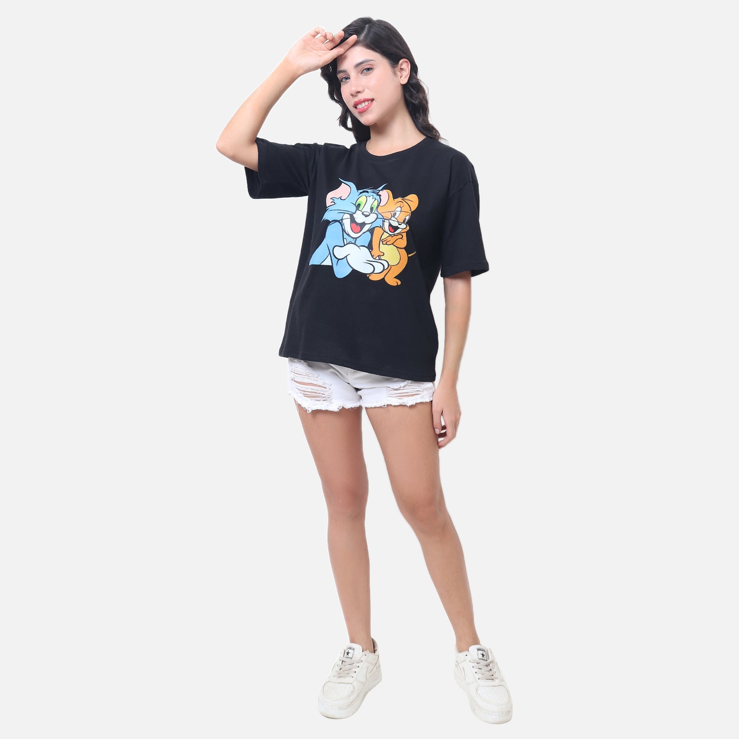 Tom & Jerry Oversized T-Shirt - Childhood Magic Meets Modern Style