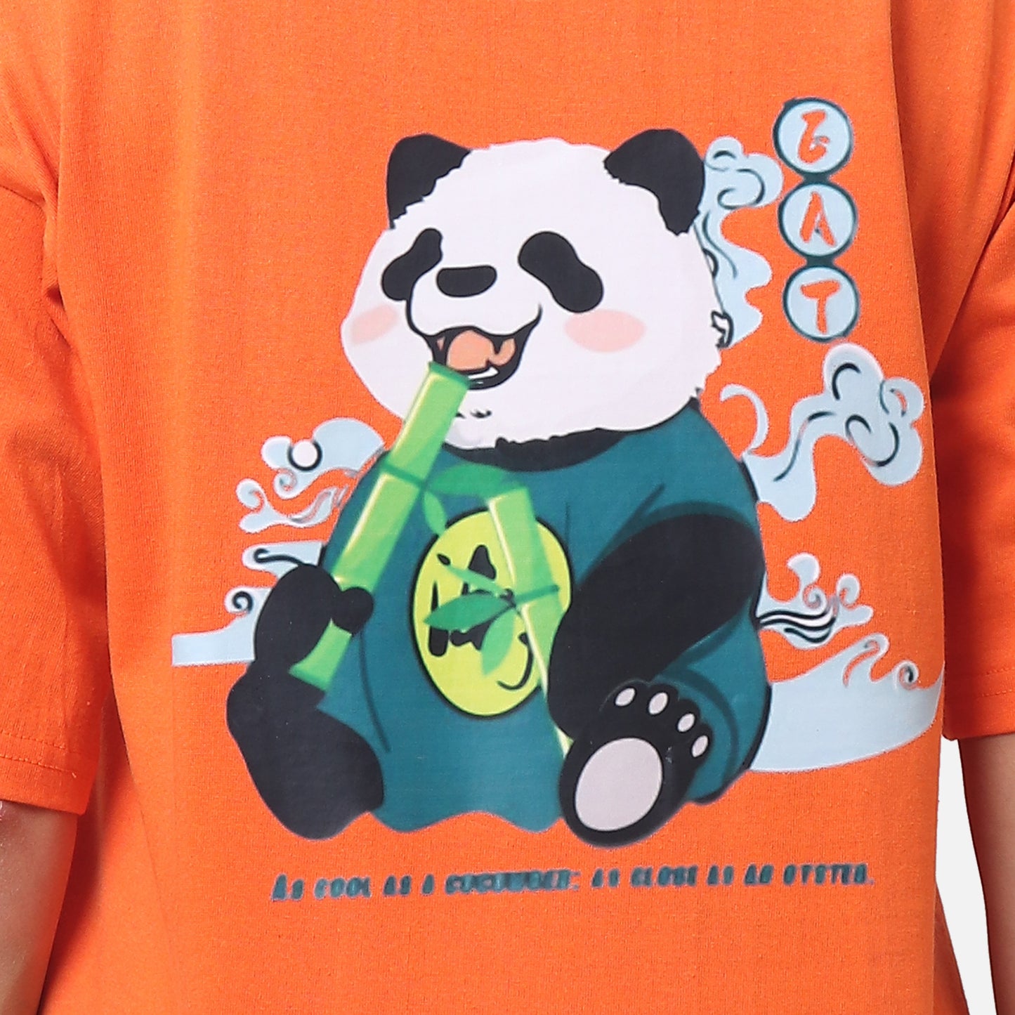 Playful Panda Graphic Oversized Tee Eat & Chill Edition