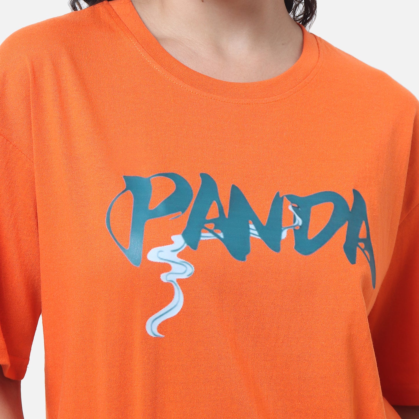 Playful Panda Graphic Oversized Tee Eat & Chill Edition