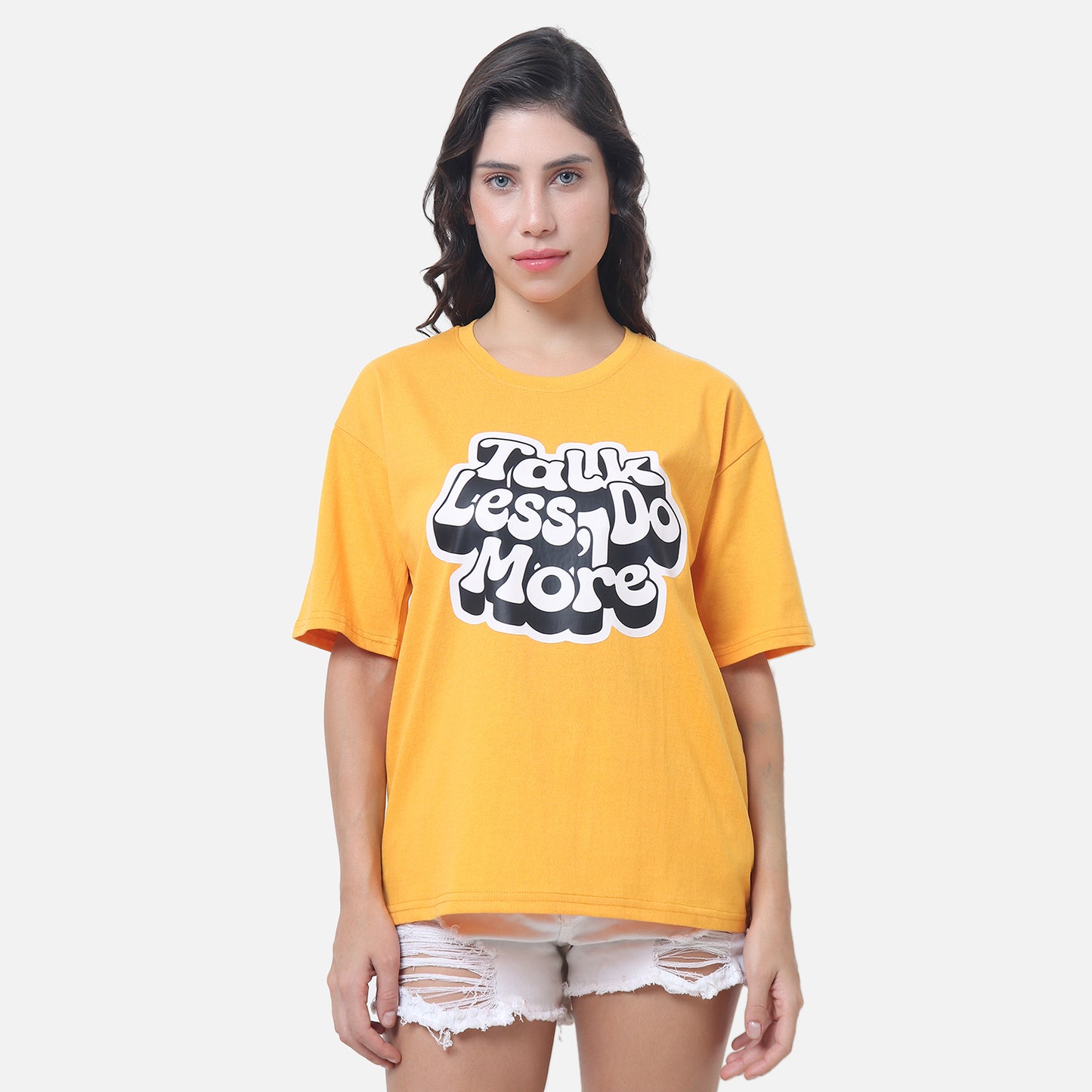 Statement Graphic T-Shirt - Sunshine Yellow