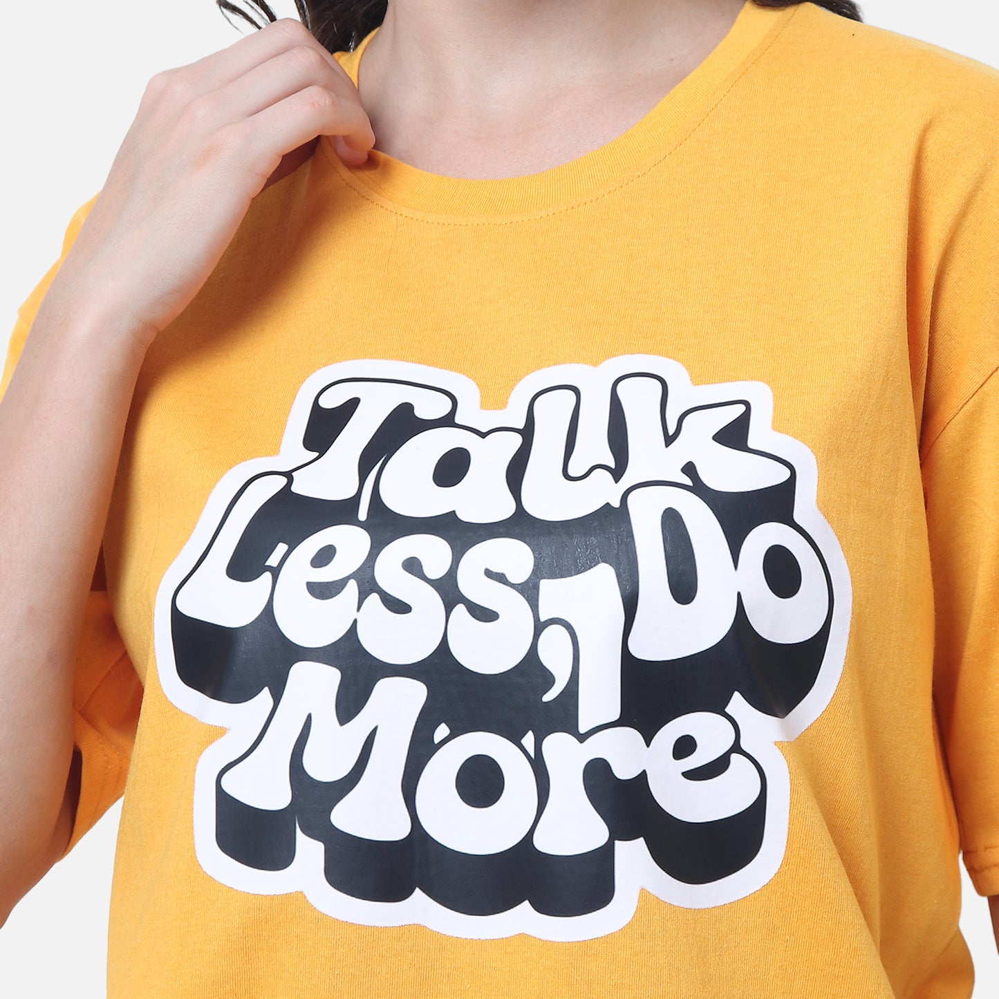 Statement Graphic T-Shirt - Sunshine Yellow