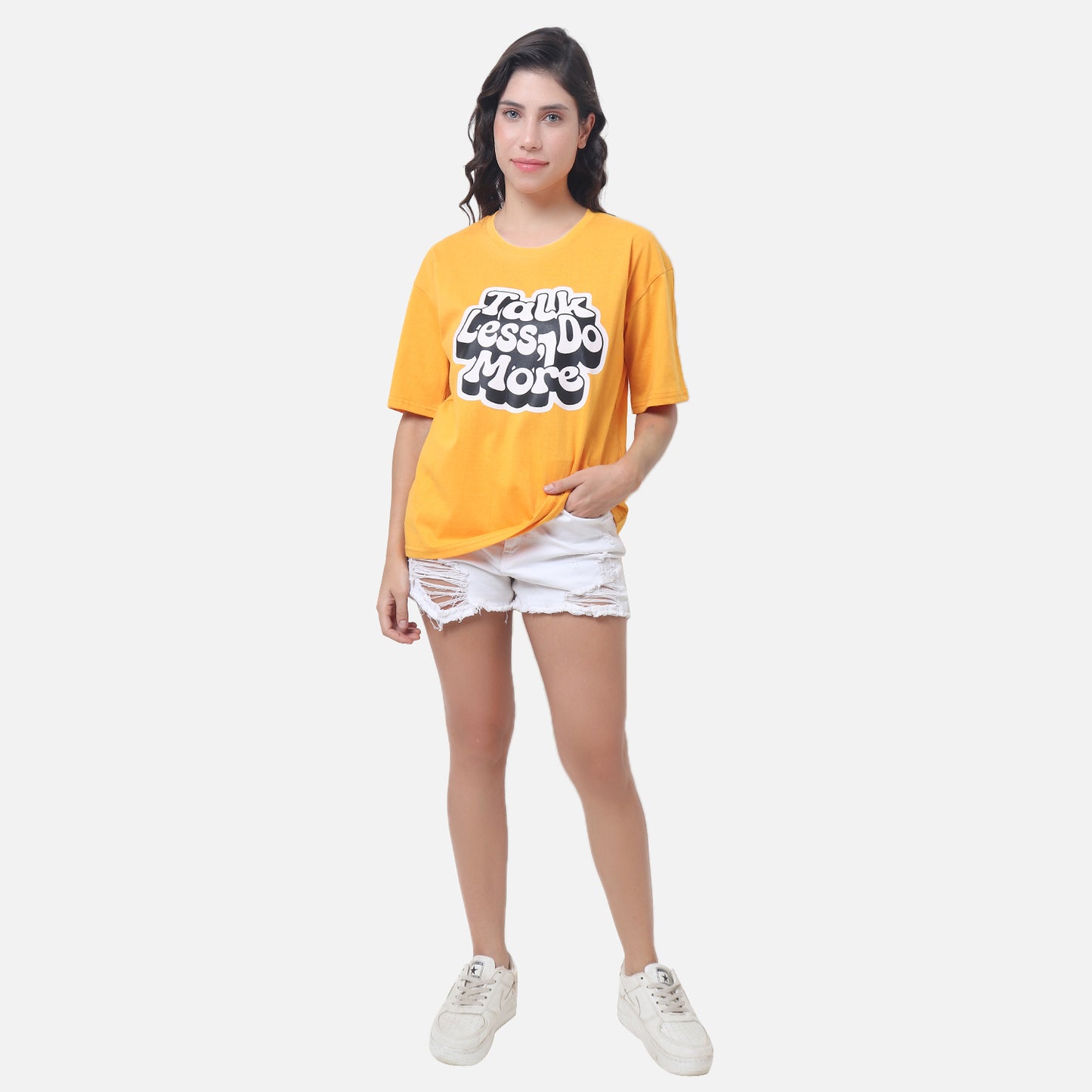 Statement Graphic T-Shirt - Sunshine Yellow