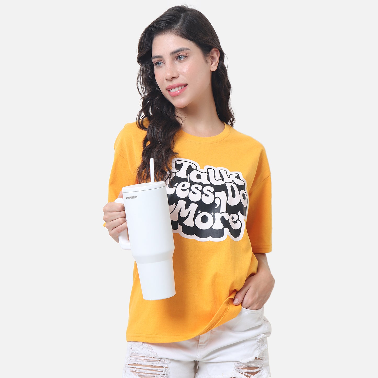 Statement Graphic T-Shirt - Sunshine Yellow