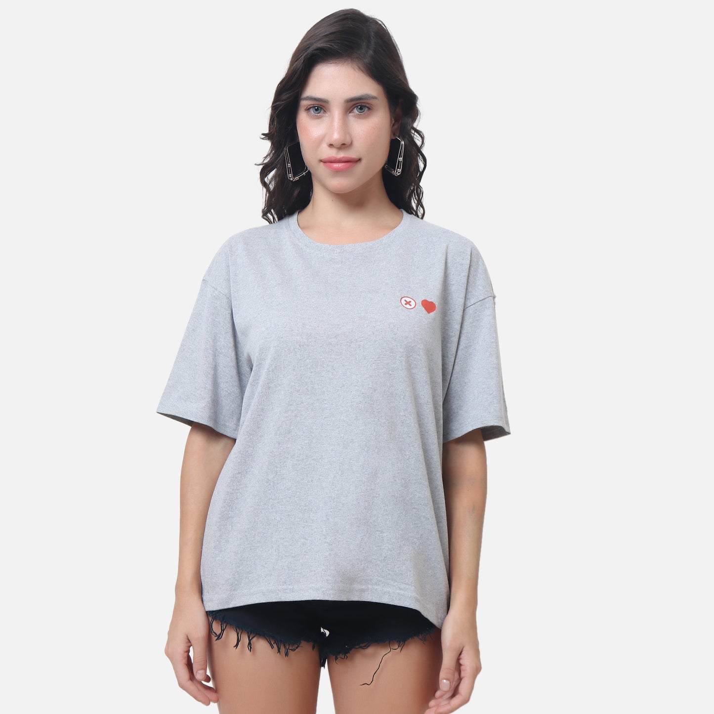Swipe Right Graphic Tee Grey Pop Art Edition
