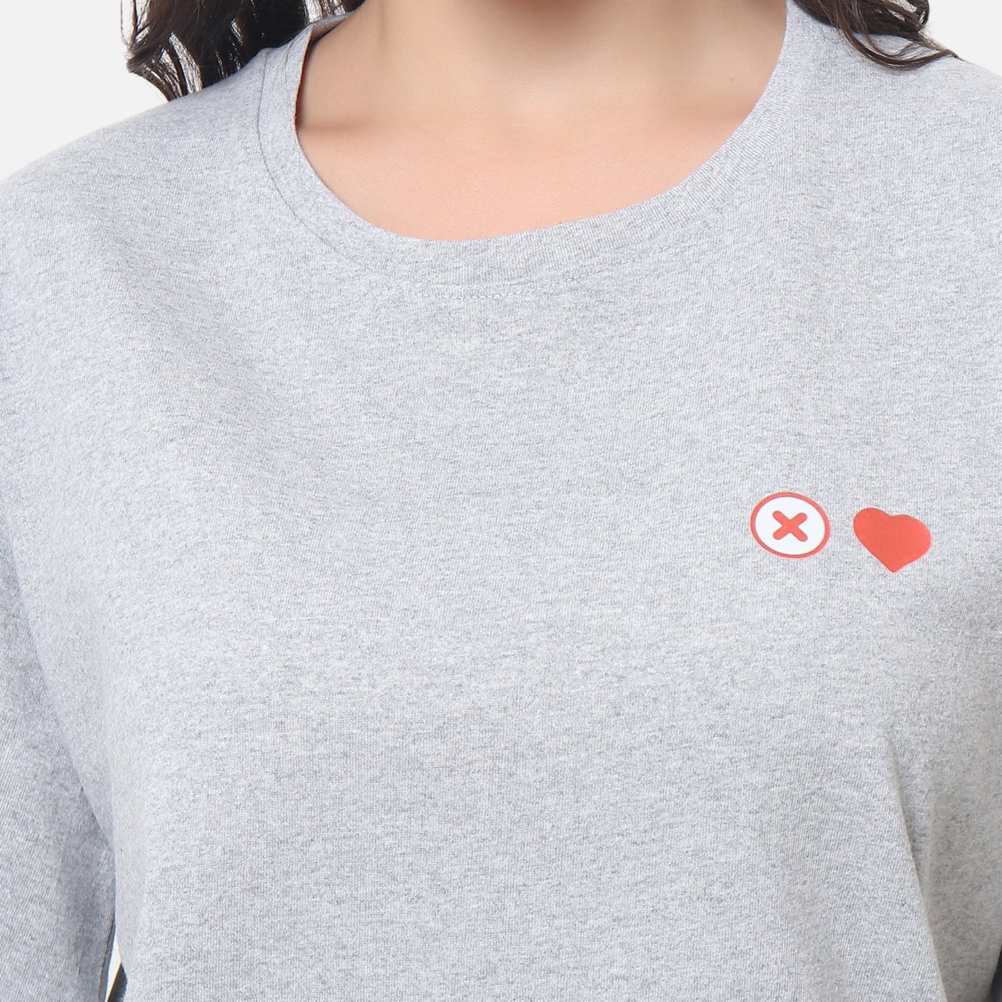 Swipe Right Graphic Tee Grey Pop Art Edition