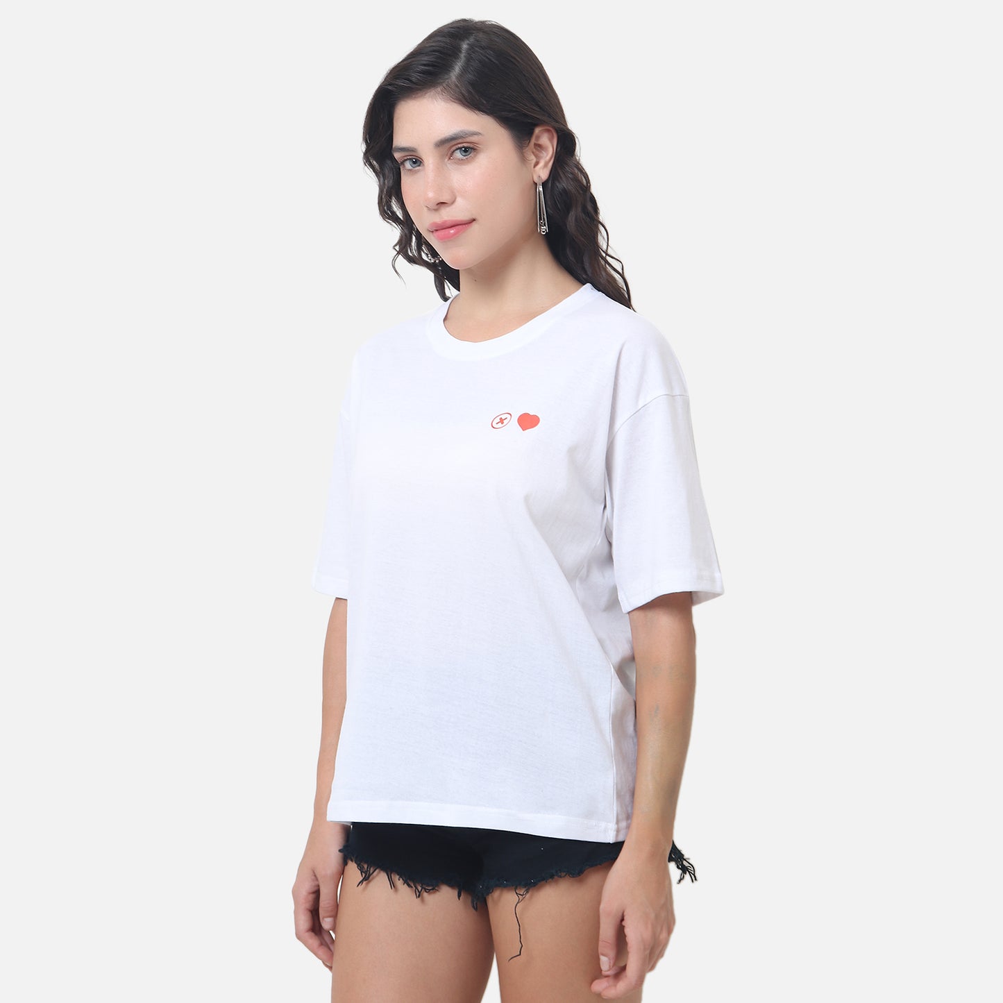 Swipe Right Graphic Tee White Edition