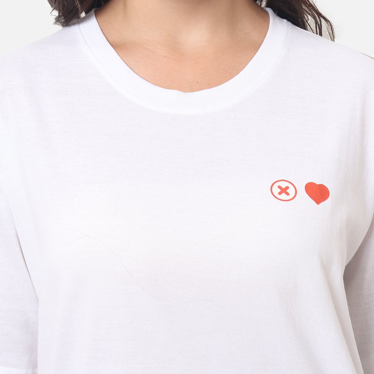 Swipe Right Graphic Tee White Edition