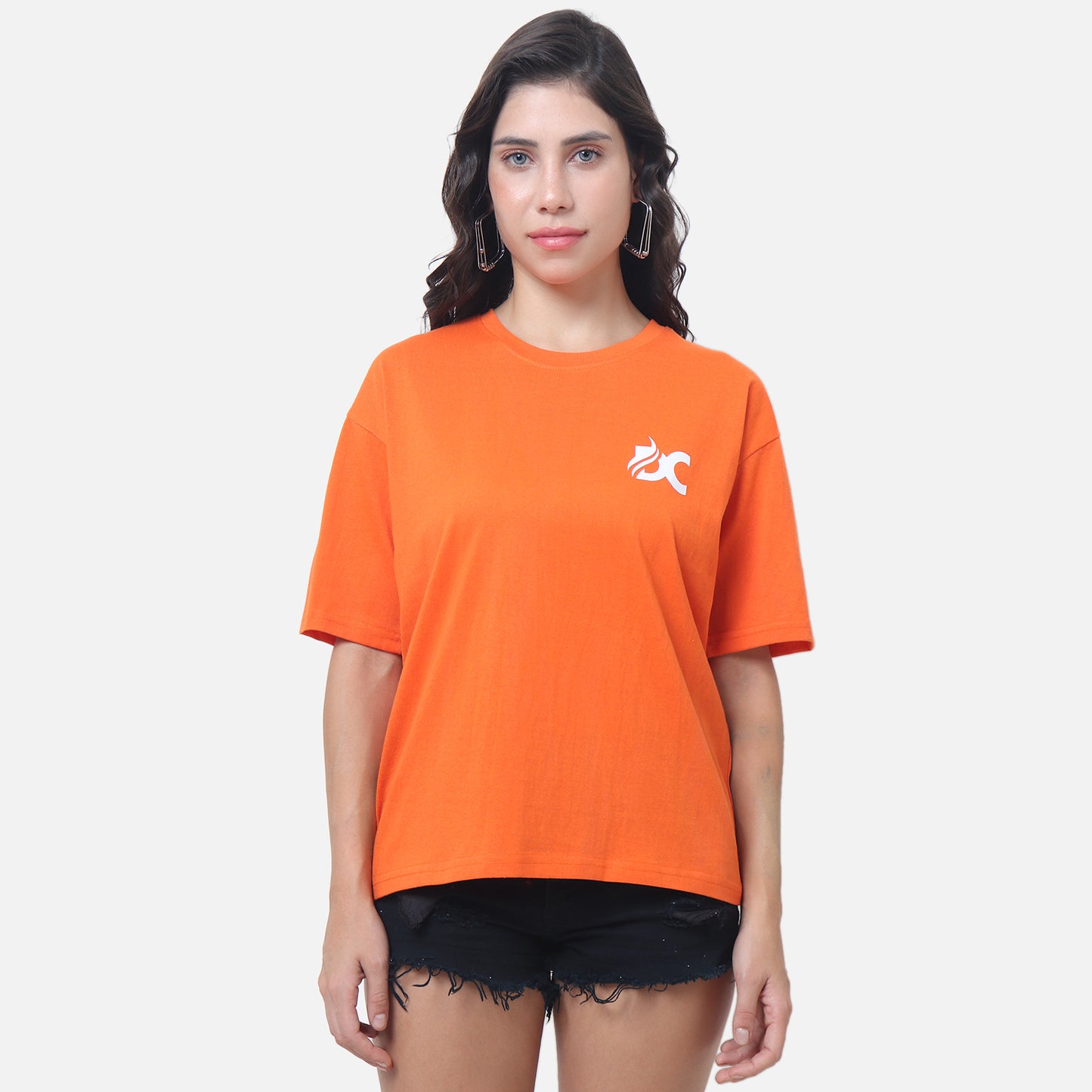 Bold Orange Unisex Streetwear Tee