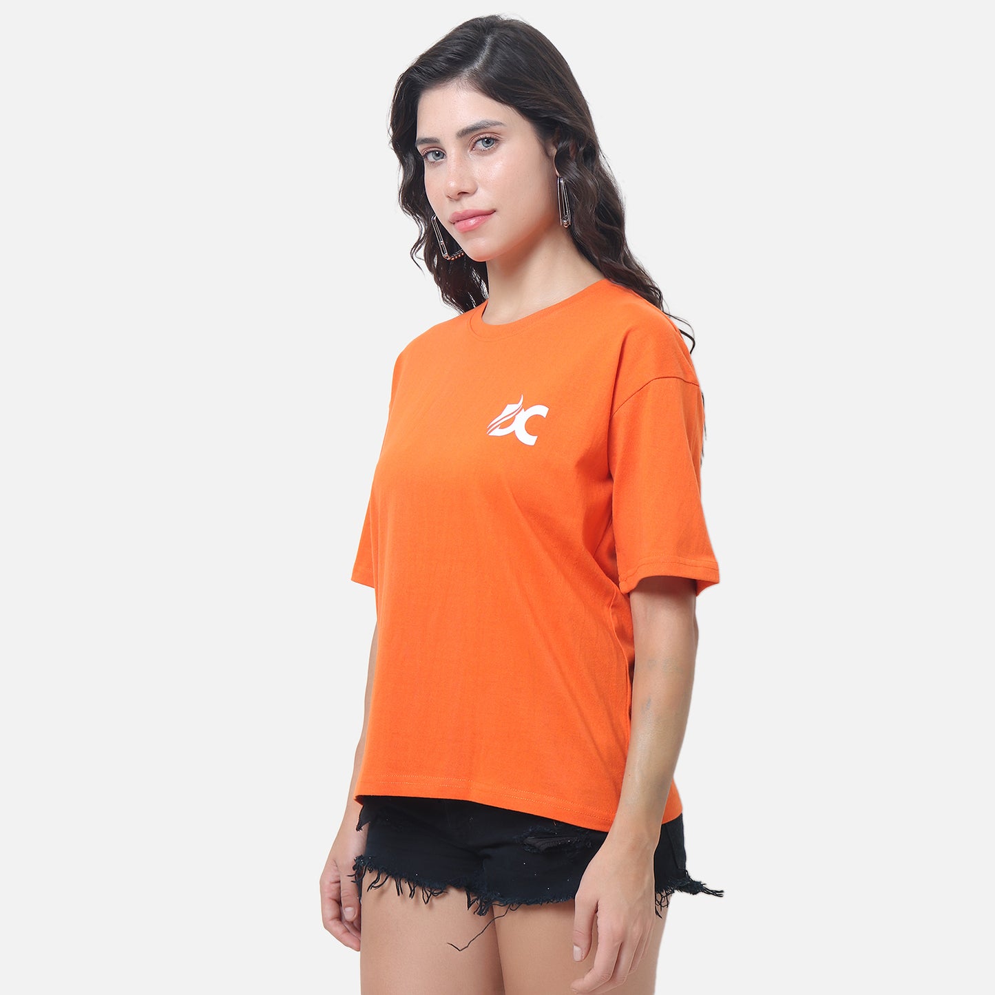 Bold Orange Unisex Streetwear Tee