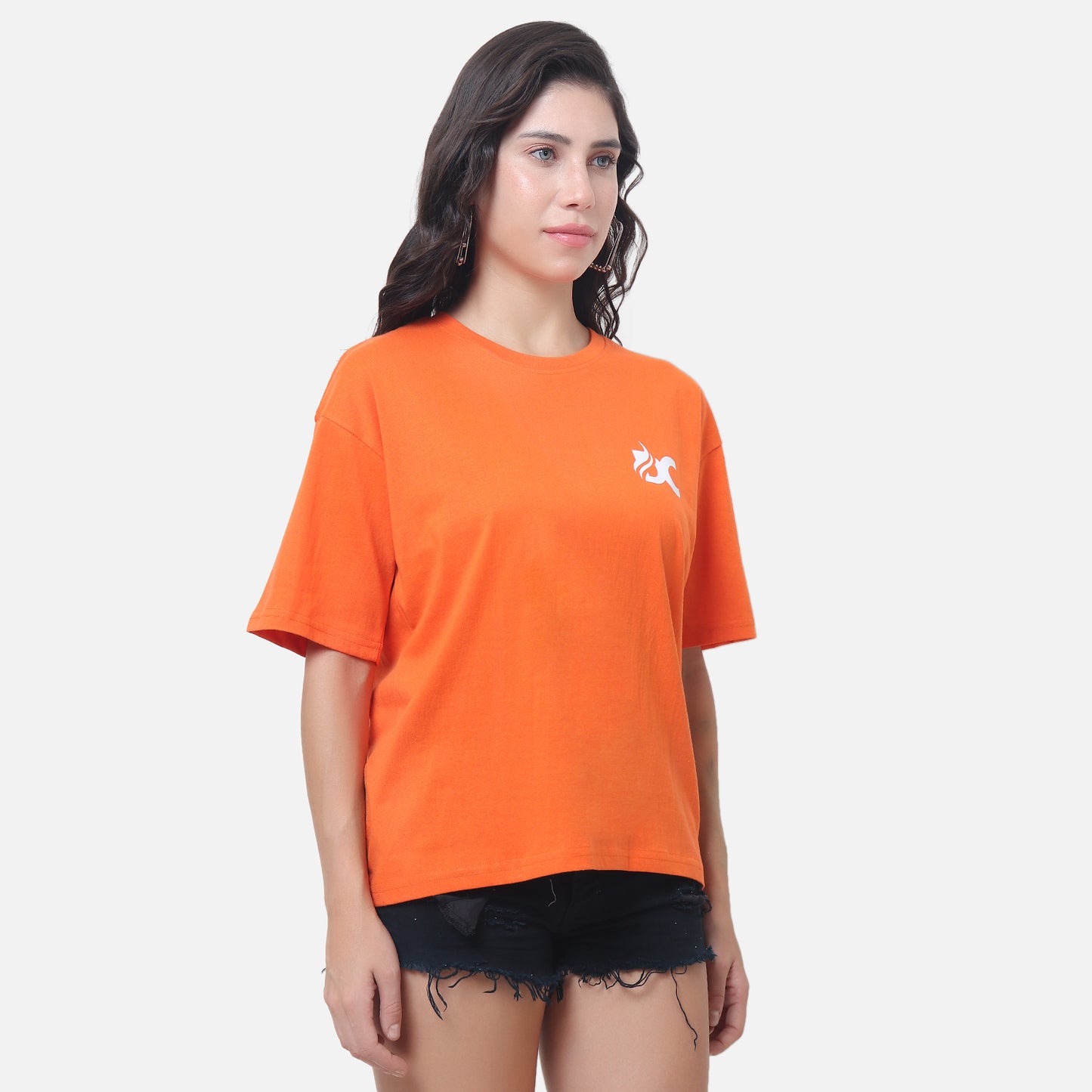 Bold Orange Unisex Streetwear Tee