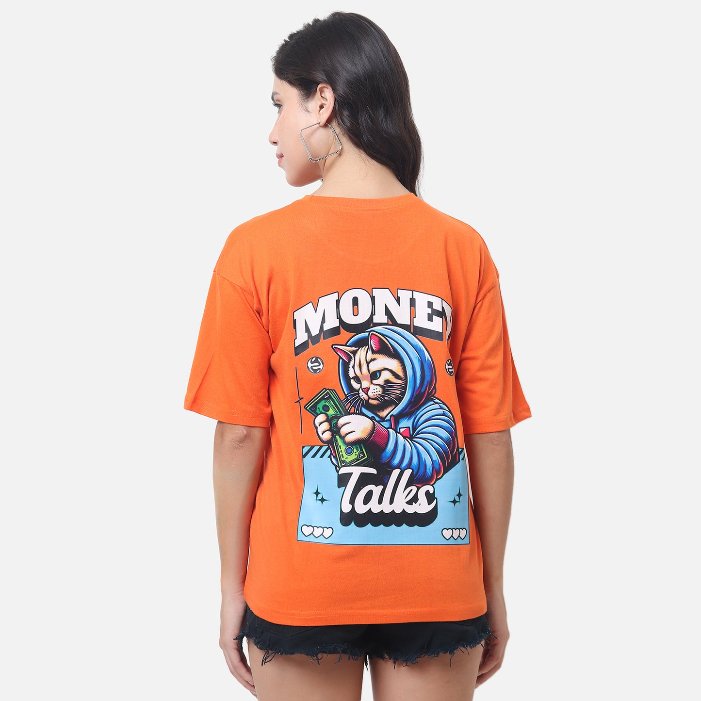 Bold Orange Unisex Streetwear Tee