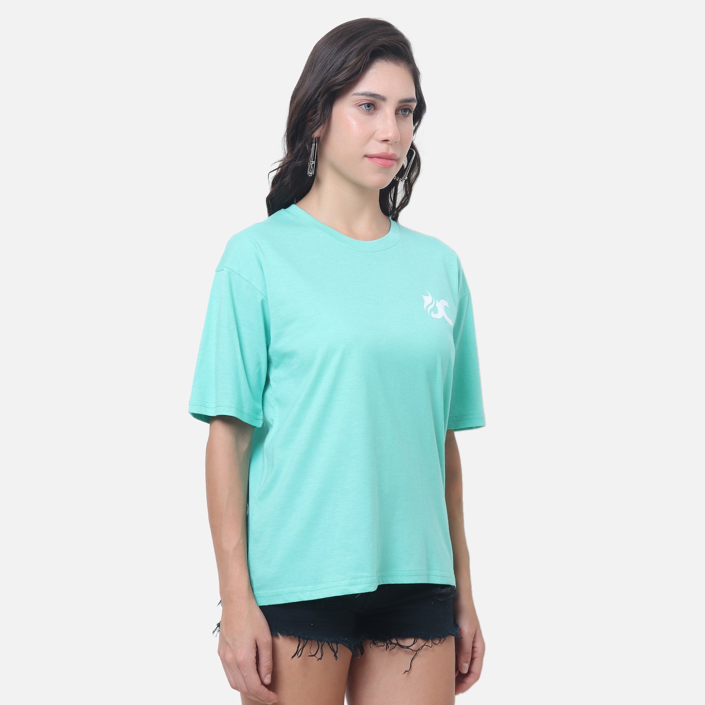 Women's Mint Green "Money Talks" Graphic T-Shirt