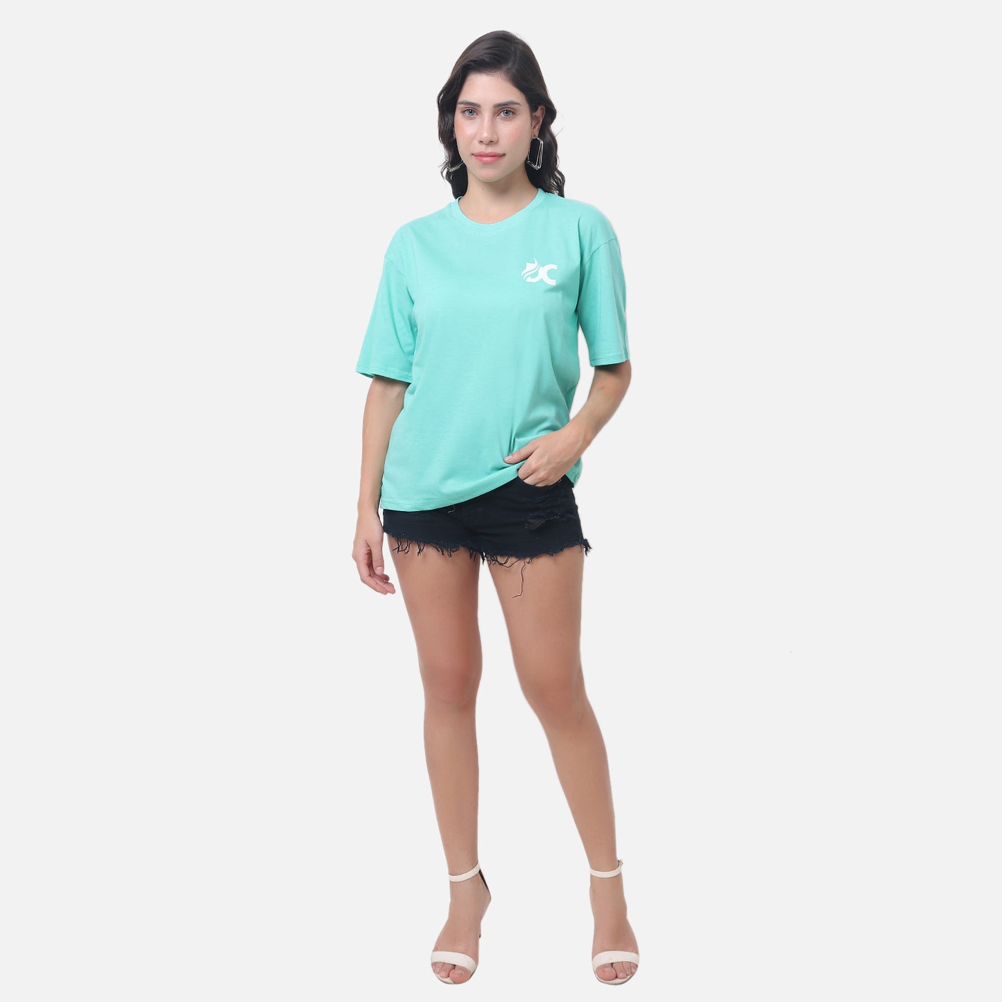 Women's Mint Green "Money Talks" Graphic T-Shirt