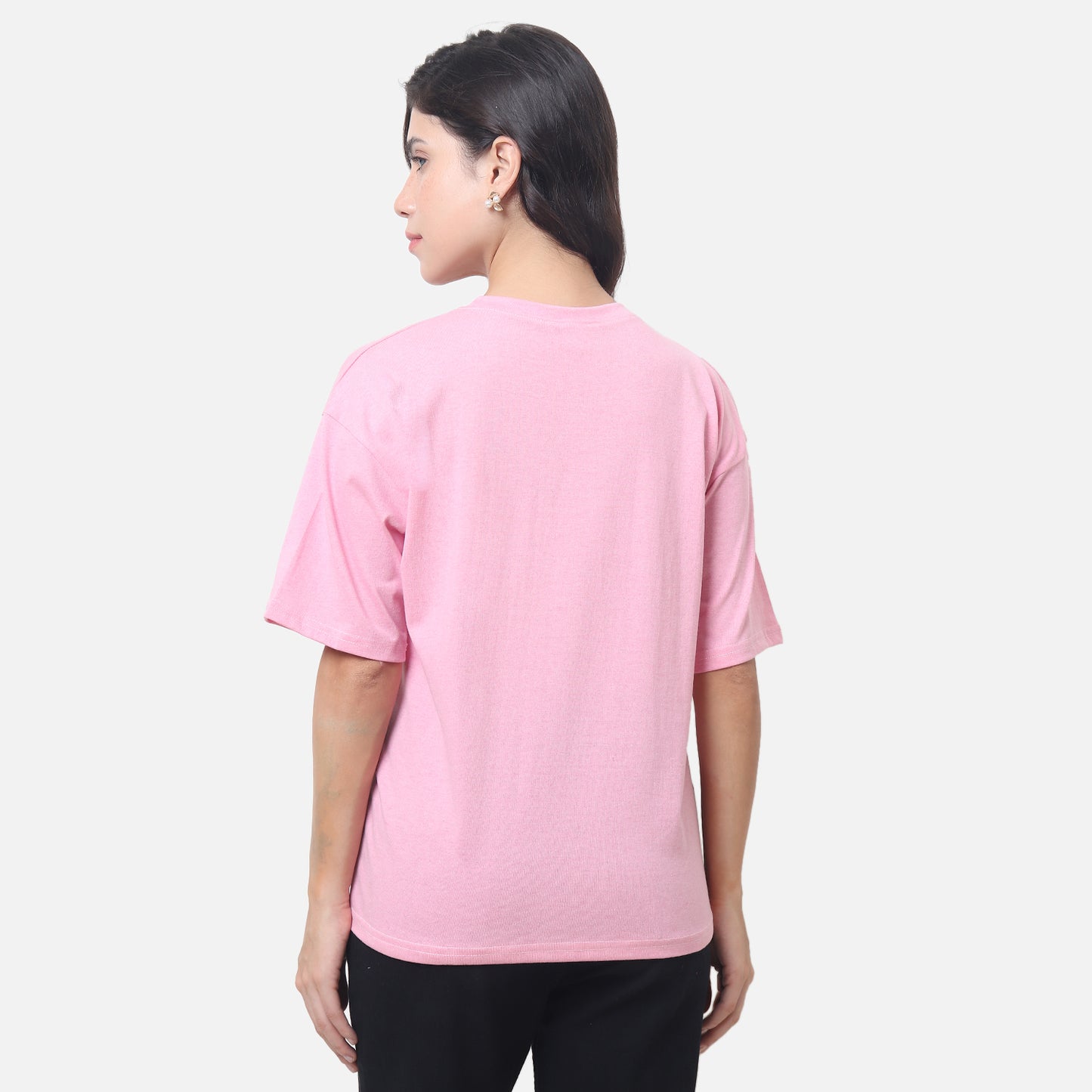 Anime Inspired Statement T-Shirt Soft Pink