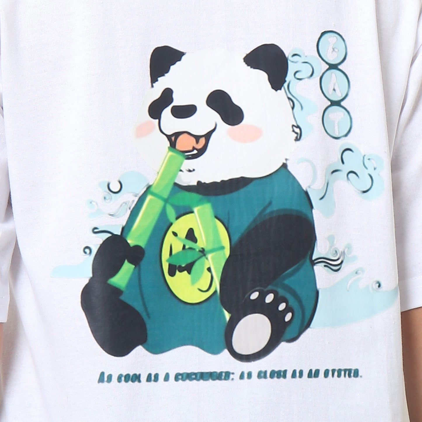 Minimalist Panda Graphic T-Shirt - Classic White