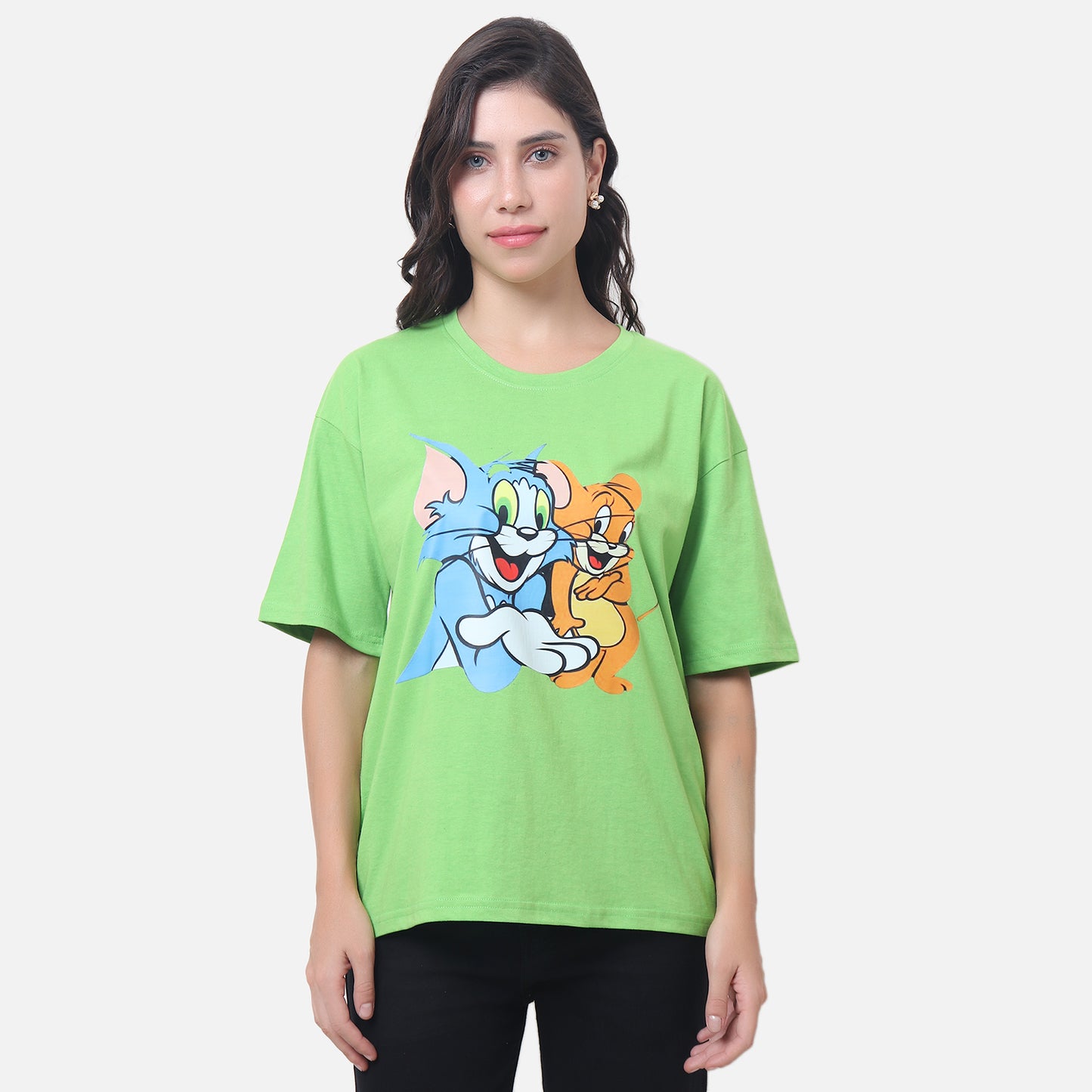 Classic Cartoon Character T-Shirt Lime Green