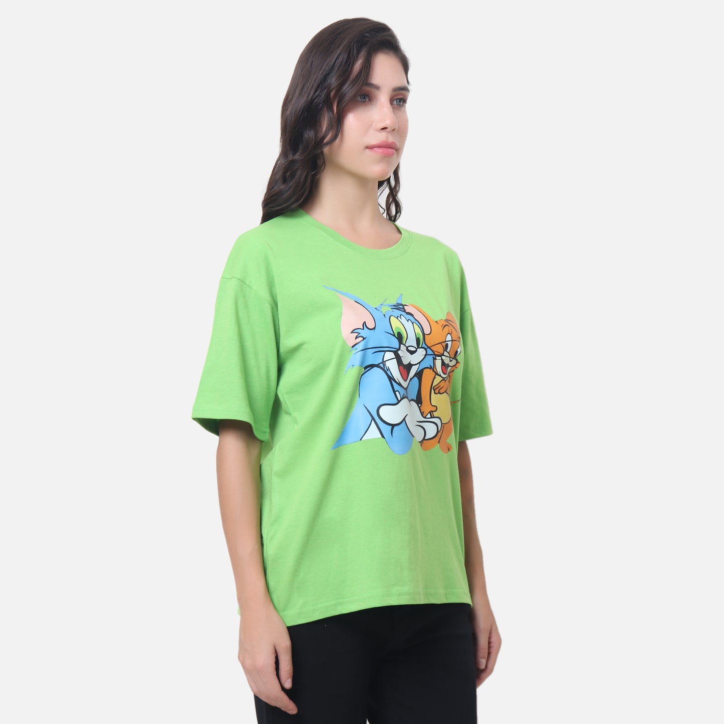 Classic Cartoon Character T-Shirt Lime Green