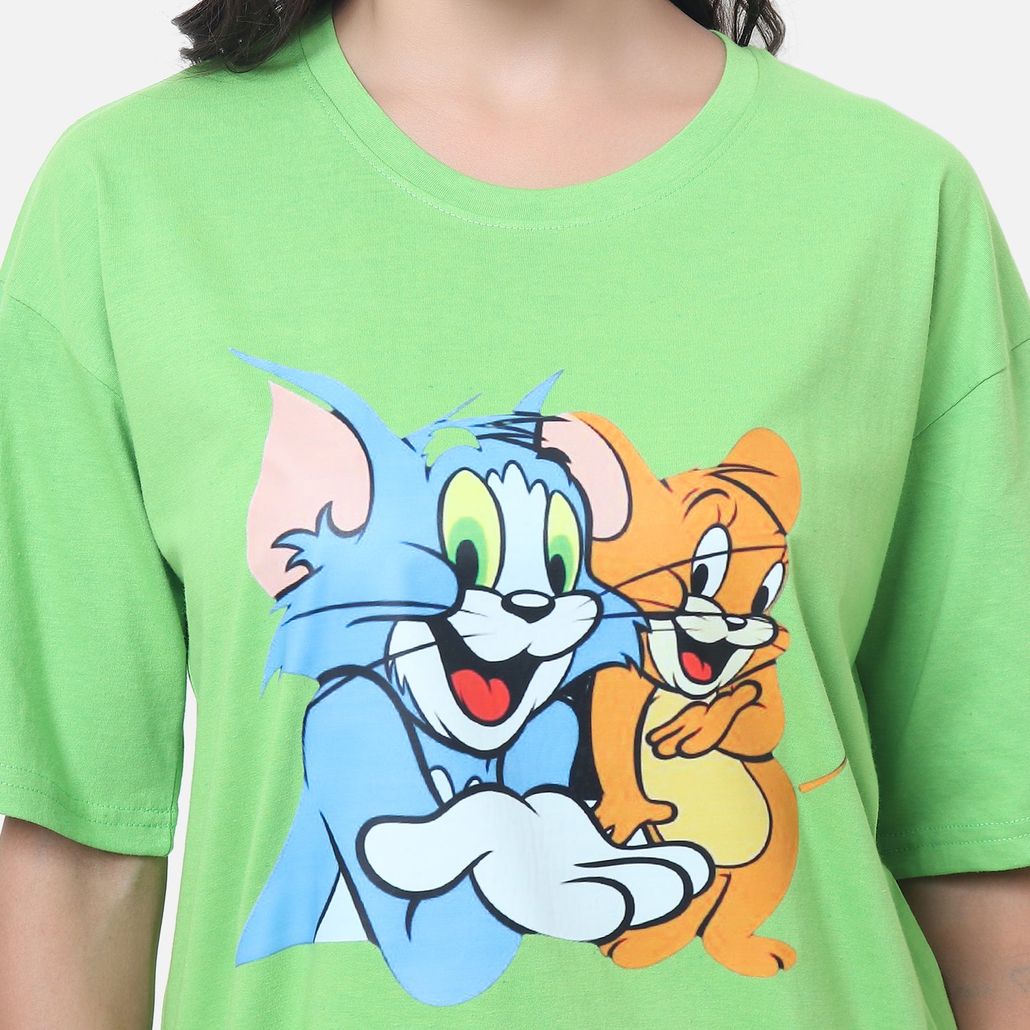 Classic Cartoon Character T-Shirt Lime Green
