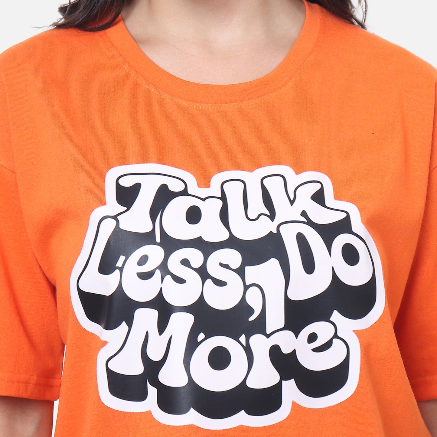 Talk Less, Do More Oversized T-Shirt – Actions Speak Louder