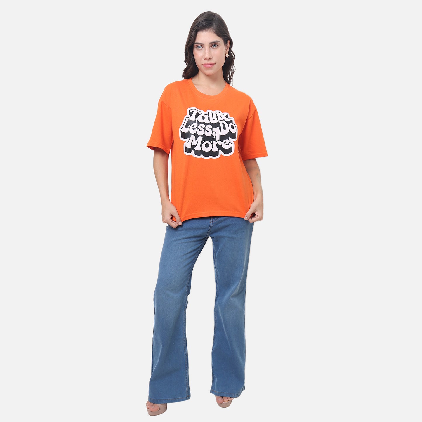 Talk Less, Do More Oversized T-Shirt – Actions Speak Louder