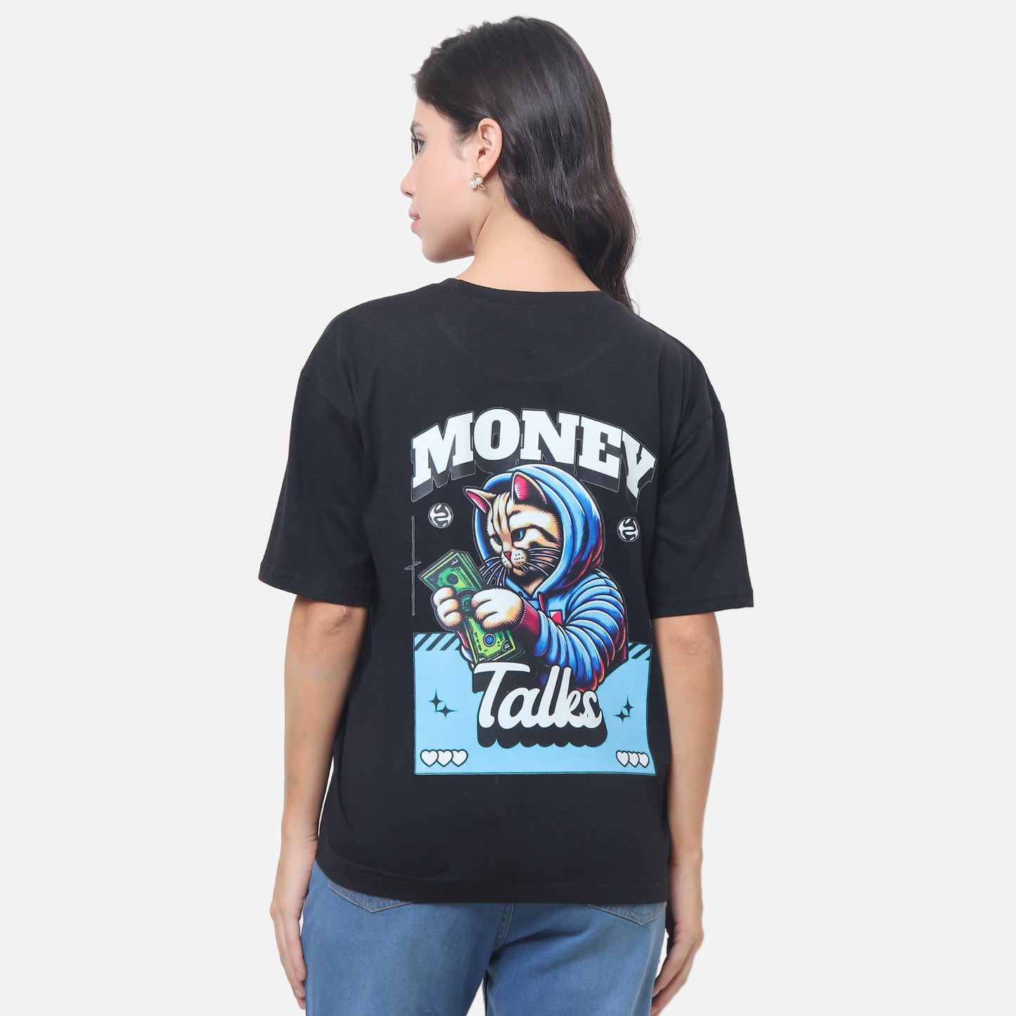 Money Talks Oversized T-Shirt – Hustle in Style