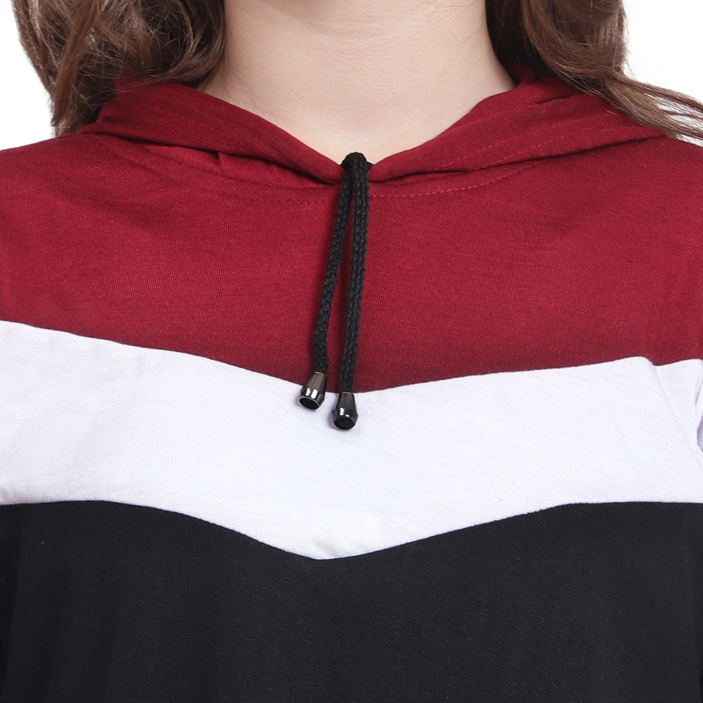 Bold. Breezy. Beautiful. – Women’s Multicolor Cotton Hoodie T-Shirt