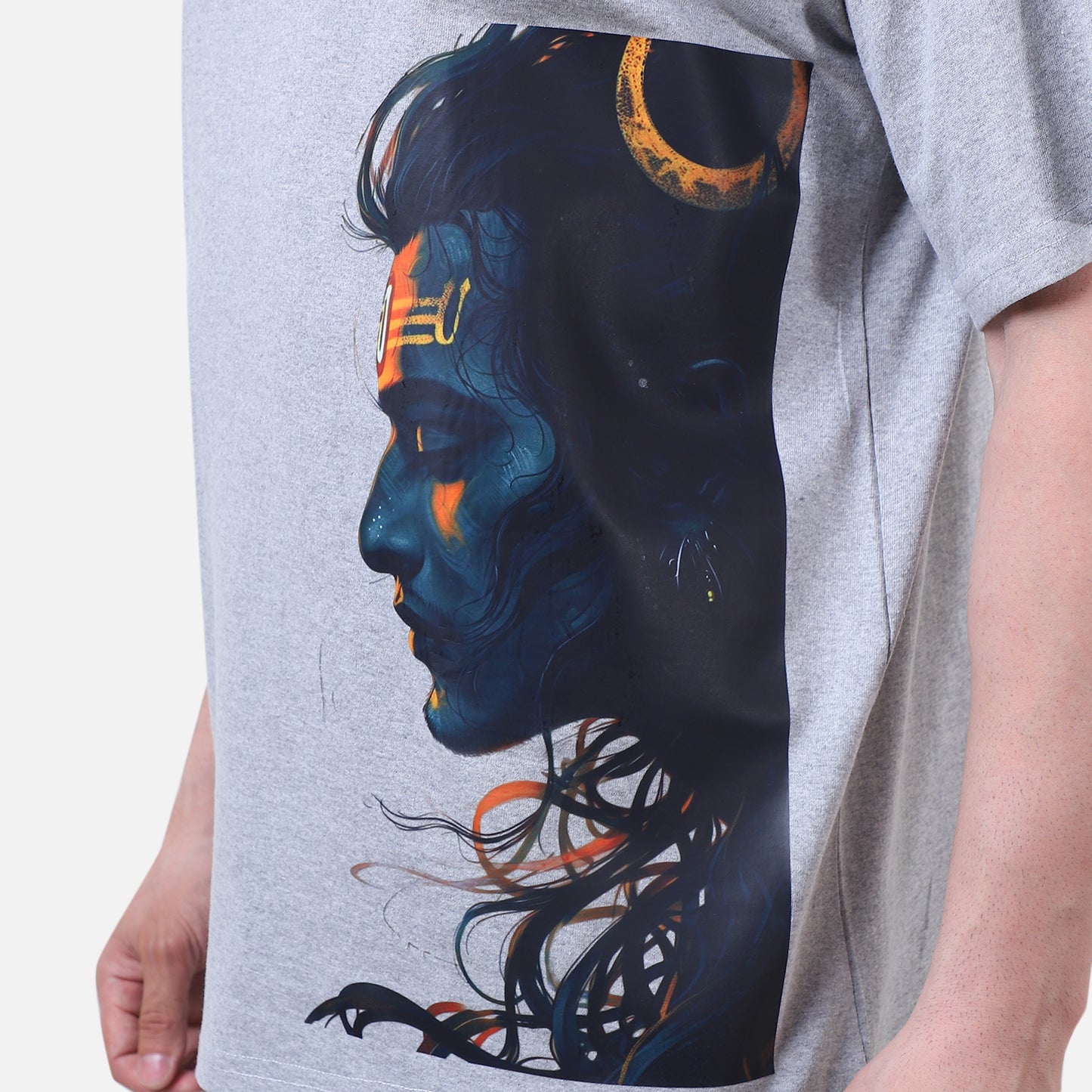 Lord Shiva Profile Printed T-Shirt – Spiritual Power Meets Artistic Style