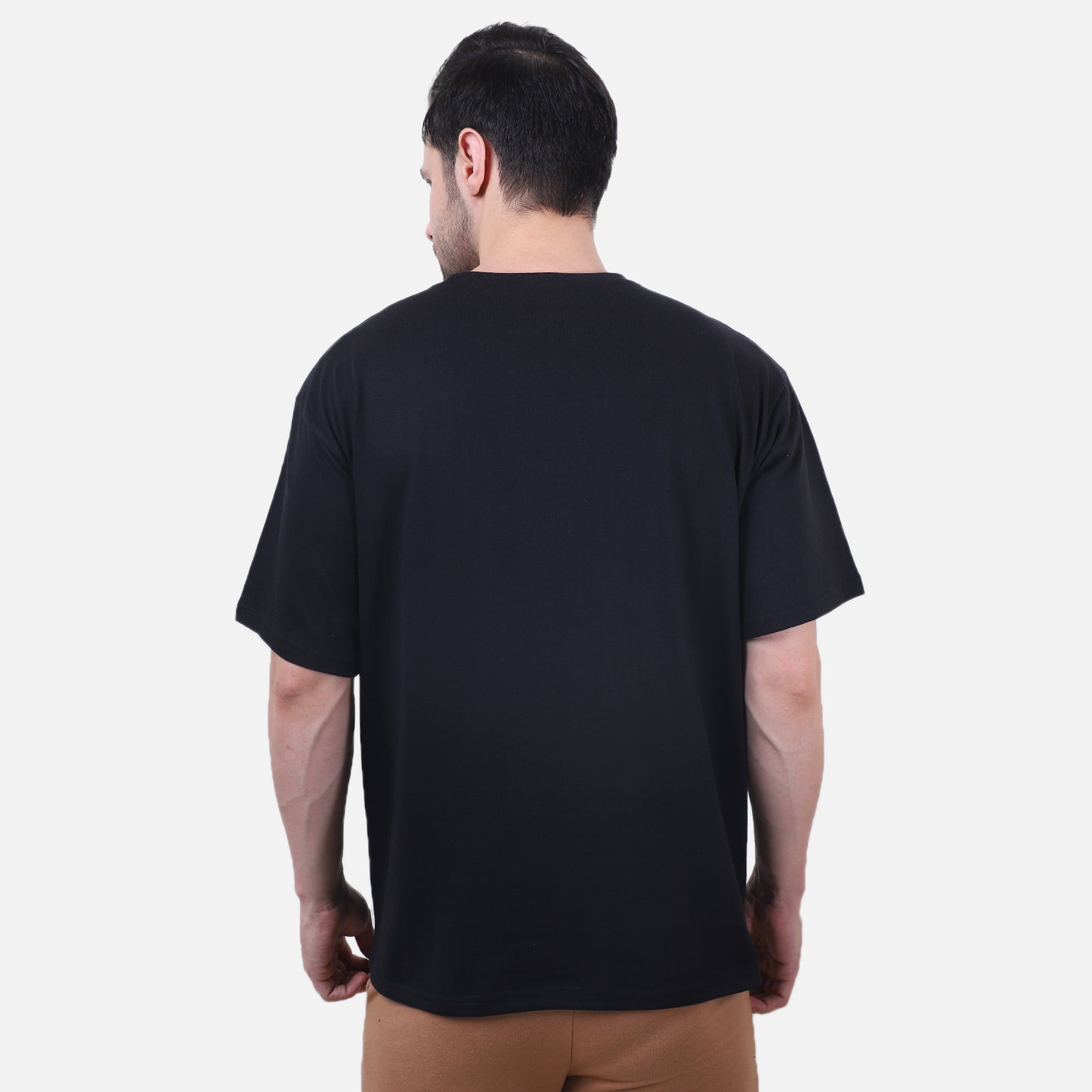 Wild Soul Graphic T-Shirt – Black Tiger Eyes Print Tee for Men