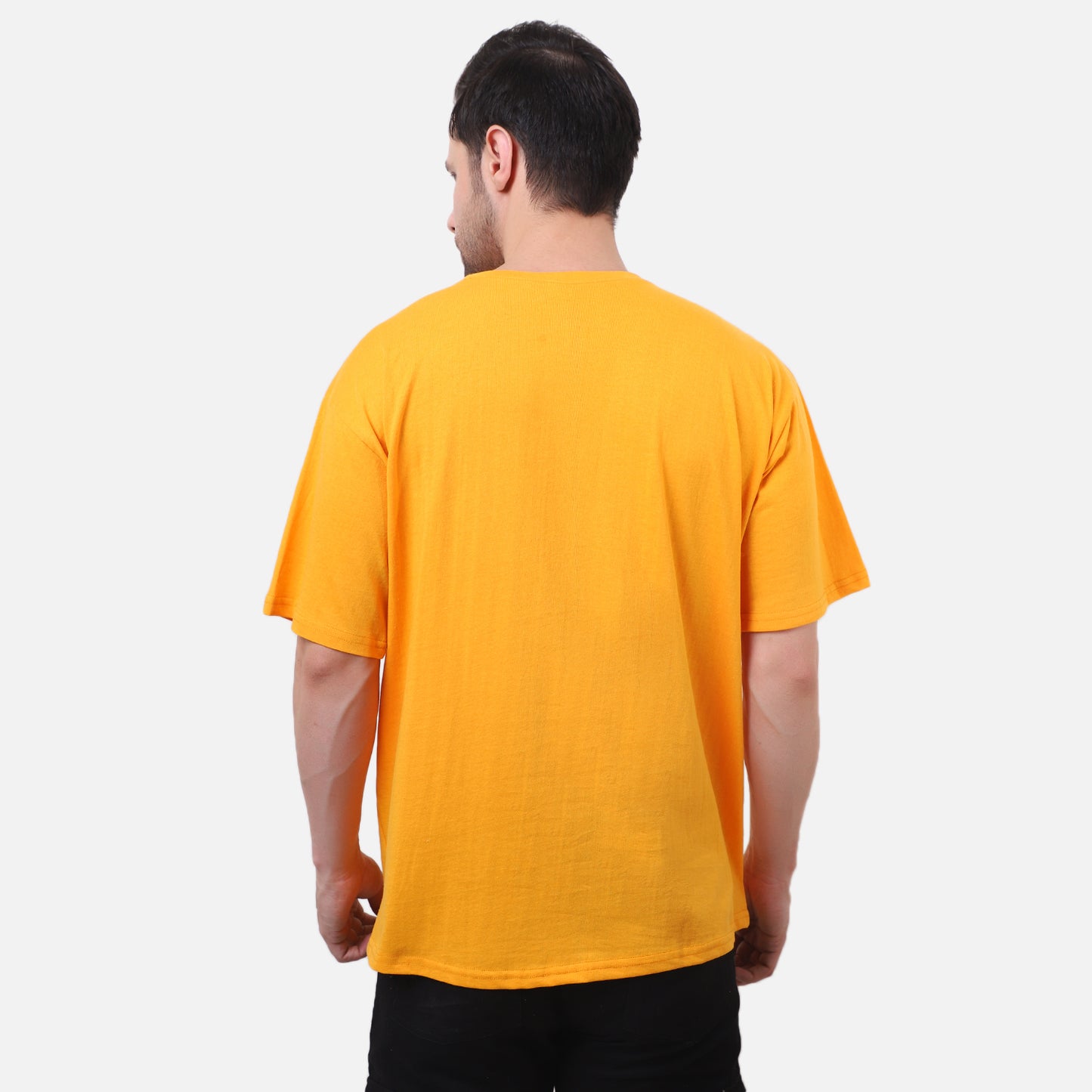 Natural Born Rider Graphic T-Shirt – Vibrant Yellow Cotton Tee for Men