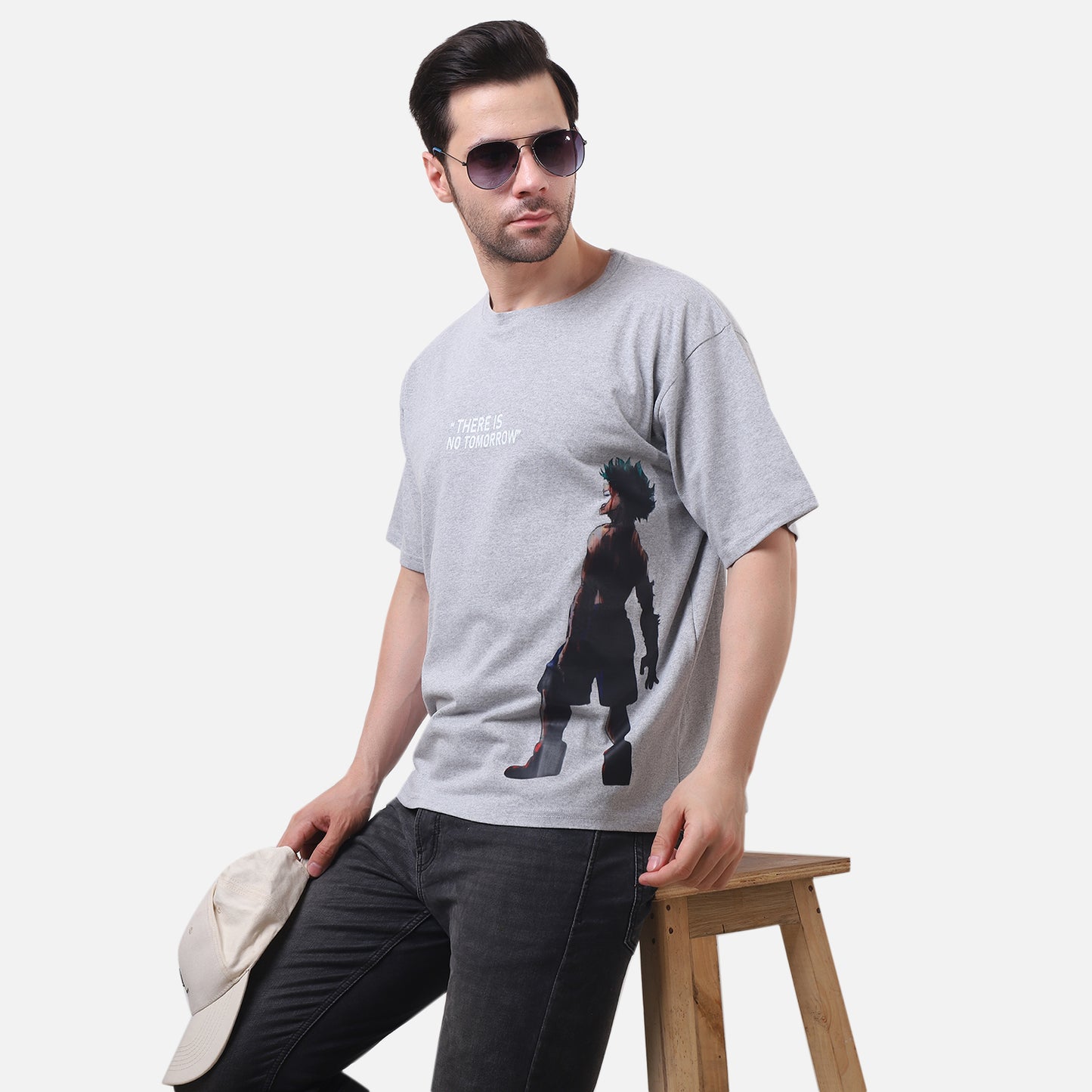 Anime Graphic T-Shirt Power Grit Style.