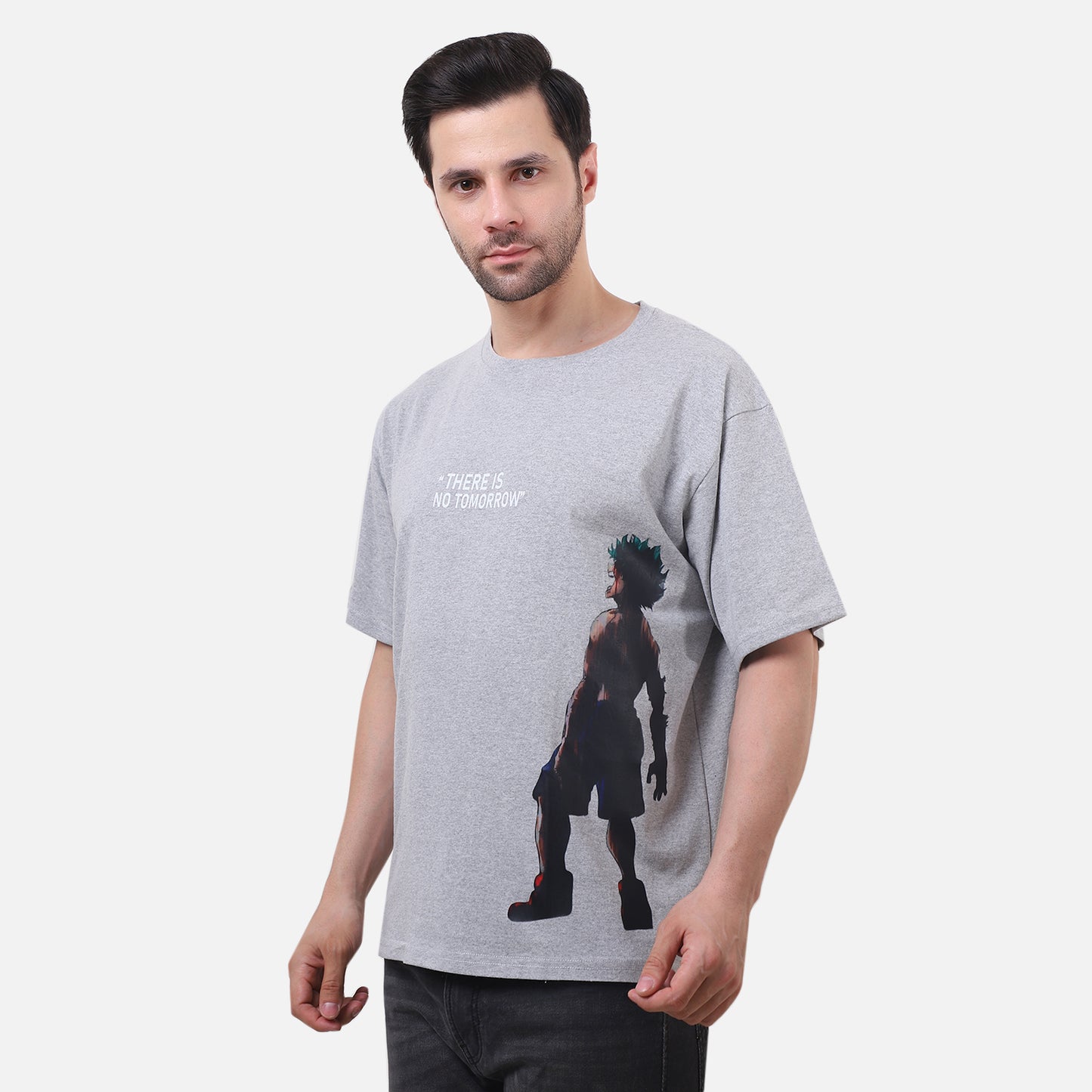 Anime Graphic T-Shirt Power Grit Style.