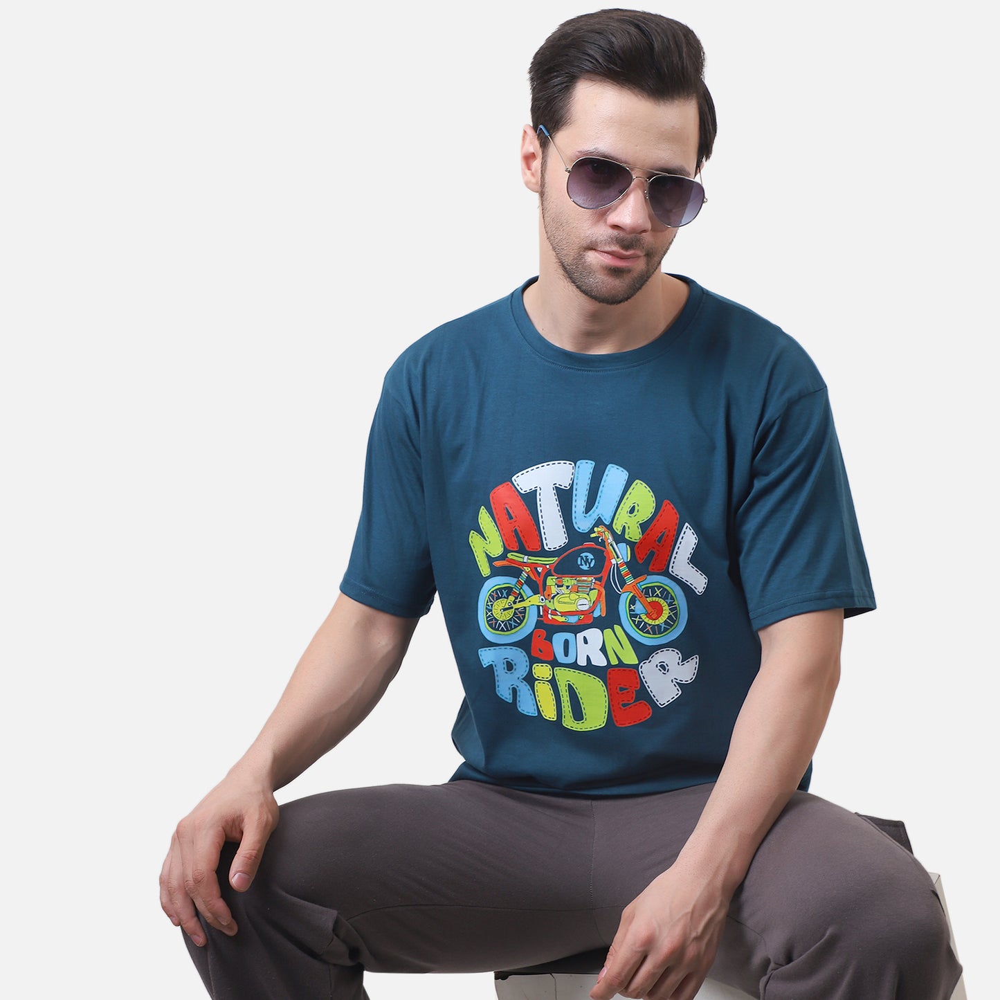 Natural Born Rider Graphic T-Shirt: