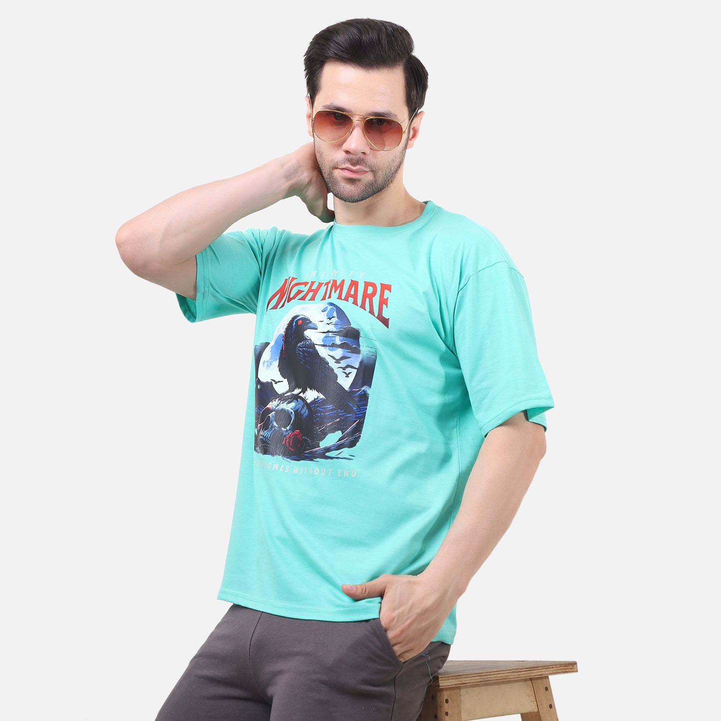 Raven Skull Tee Wear the Chaos, Rule the Silence