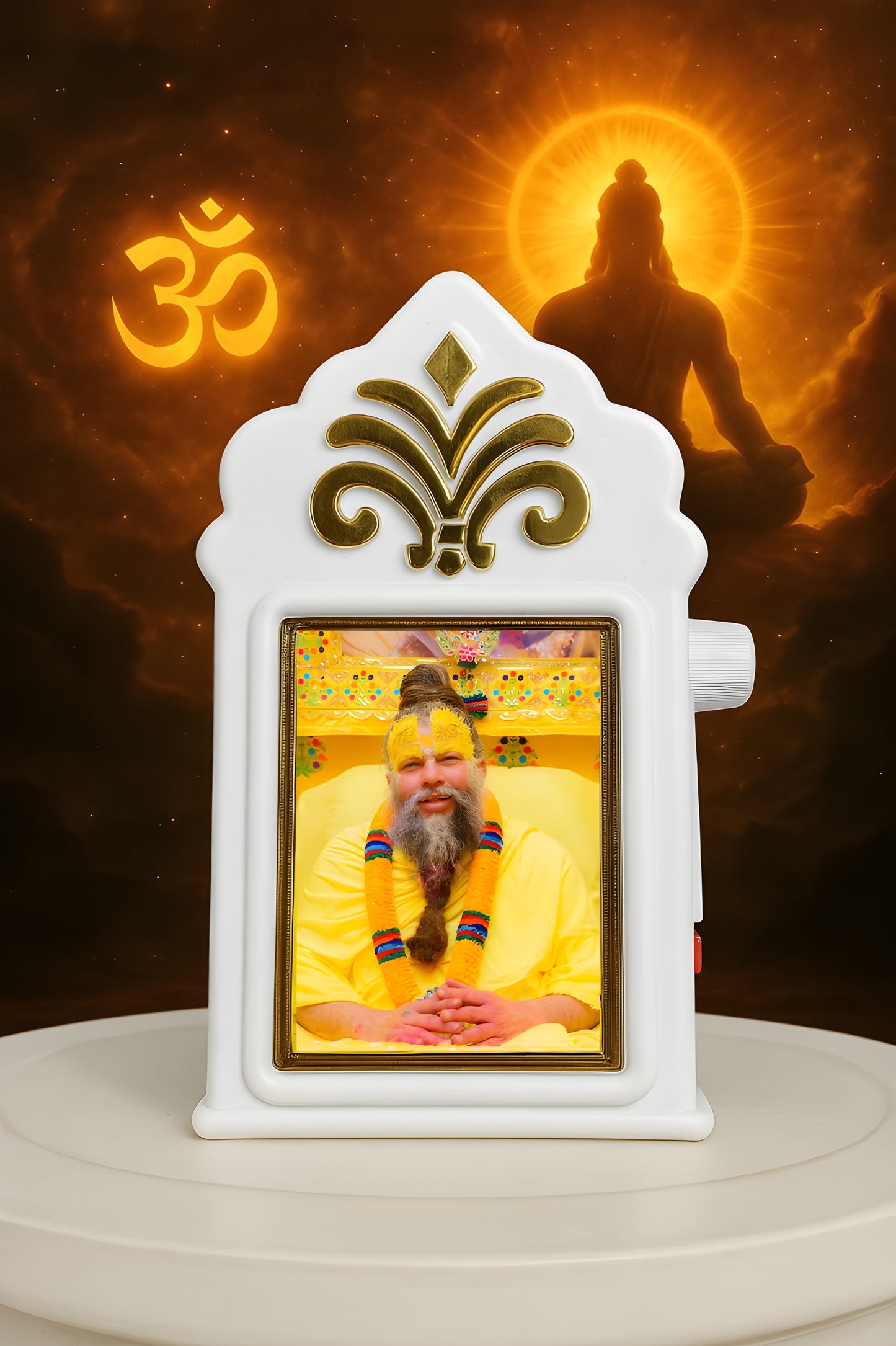 The Complete Shree Premanand Ji Maharaj Spiritual Kit | Counter | Premanand Ji Murti & 5 IN 1 Mantra divice