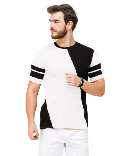 Men's White Half Sleeves T-Shirt – Pure Cotton Classic Tee
