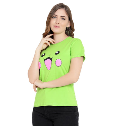 Women's Yellow Color Half Sleeves Cotton T-Shirt – Modern & Trendy