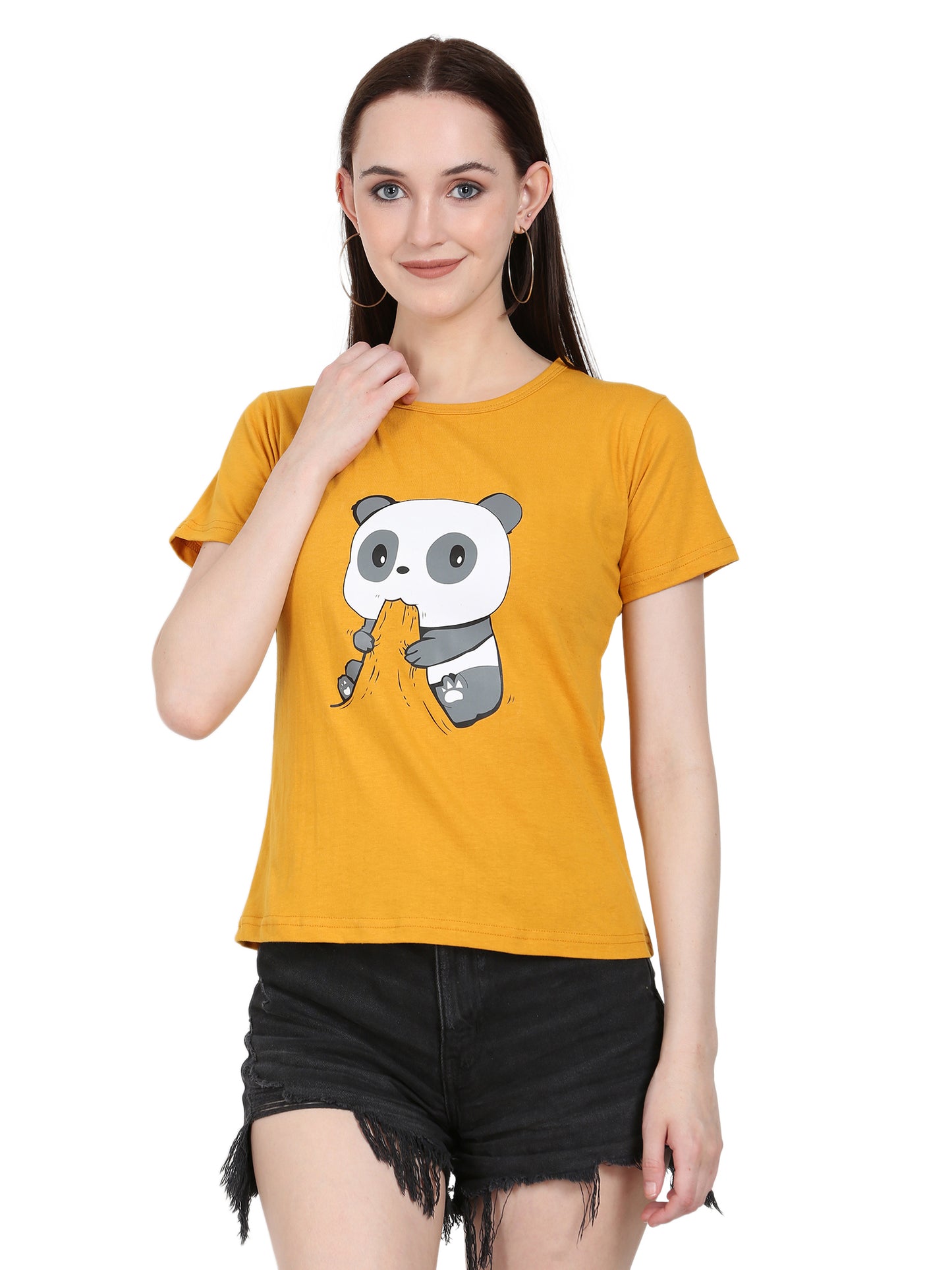 Women's Half-Sleeve Cotton Printed T-Shirt – Trendy & Comfortable