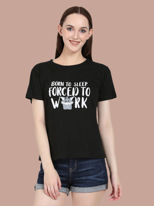 Women's Half-Sleeve Cotton Printed T-Shirt – Trendy & Comfortable