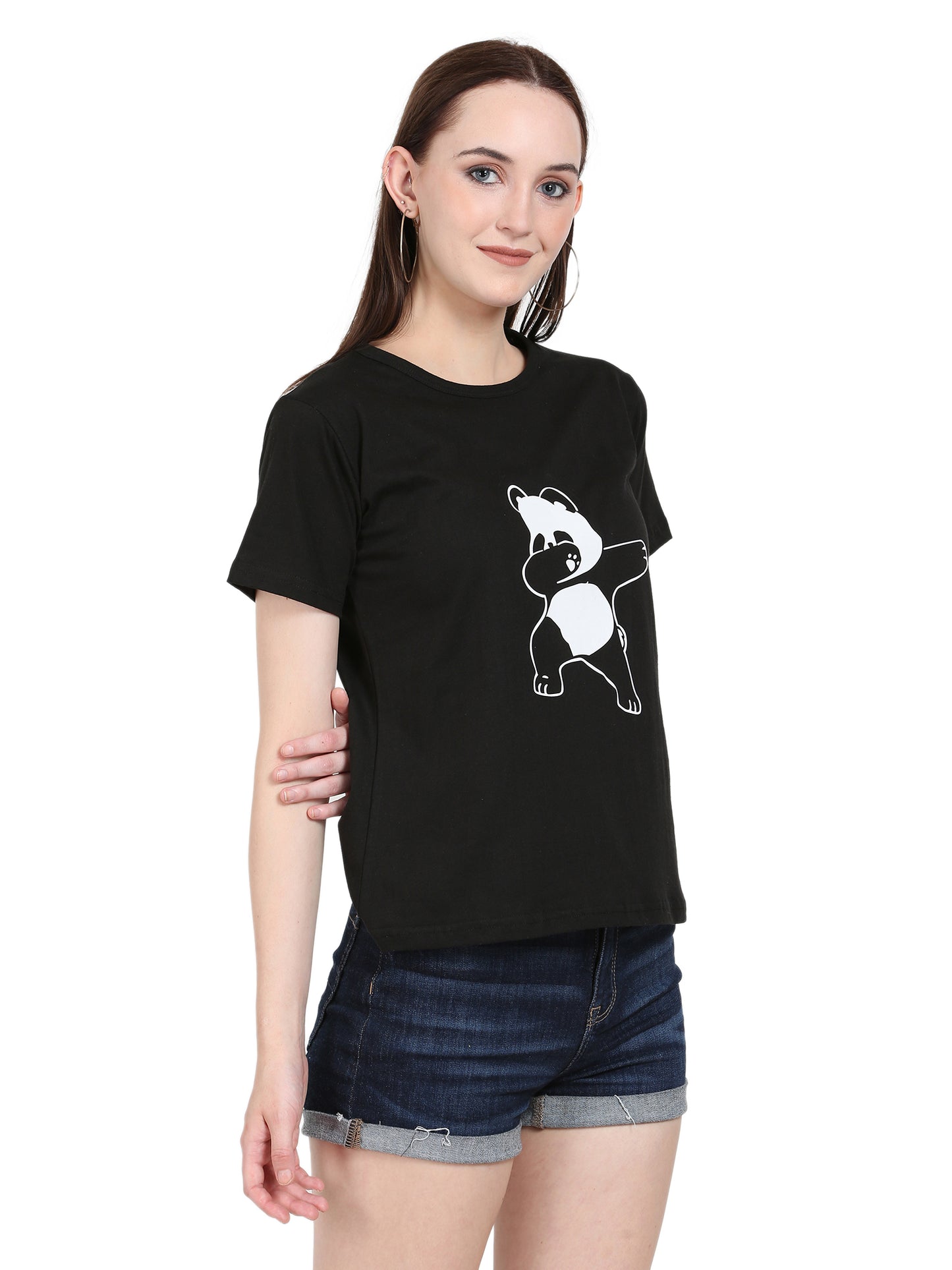 Women's Half-Sleeve Cotton Printed T-Shirt – Trendy & Comfortable