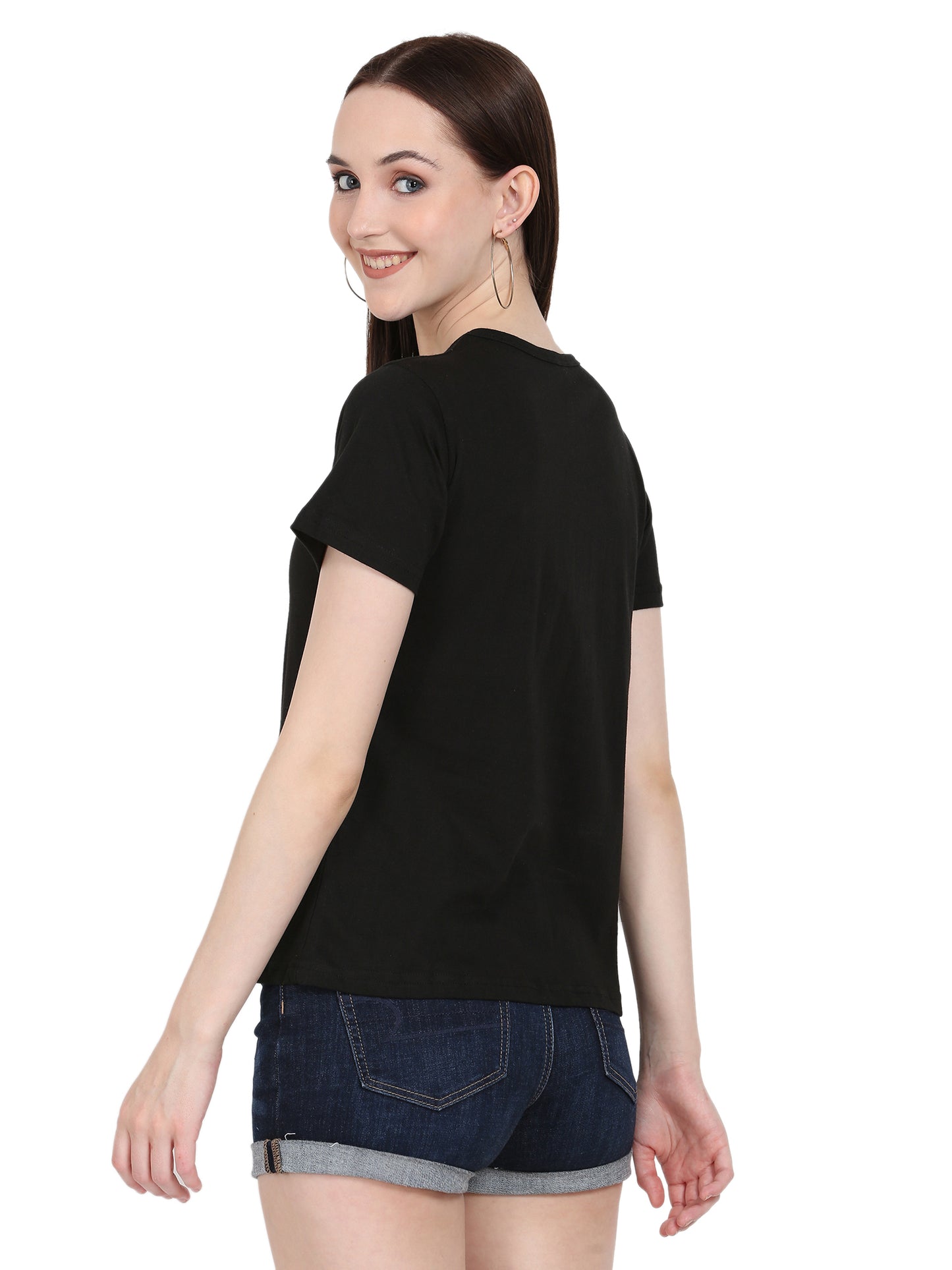 Women's Half-Sleeve Cotton Printed T-Shirt – Trendy & Comfortable