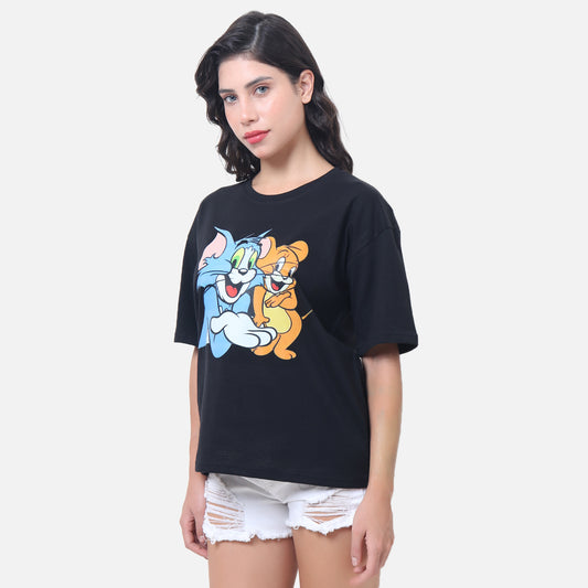 Tom & Jerry Oversized T-Shirt - Childhood Magic Meets Modern Style