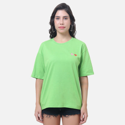 Swipe Right Retro Pop Art T-Shirt Lime Green