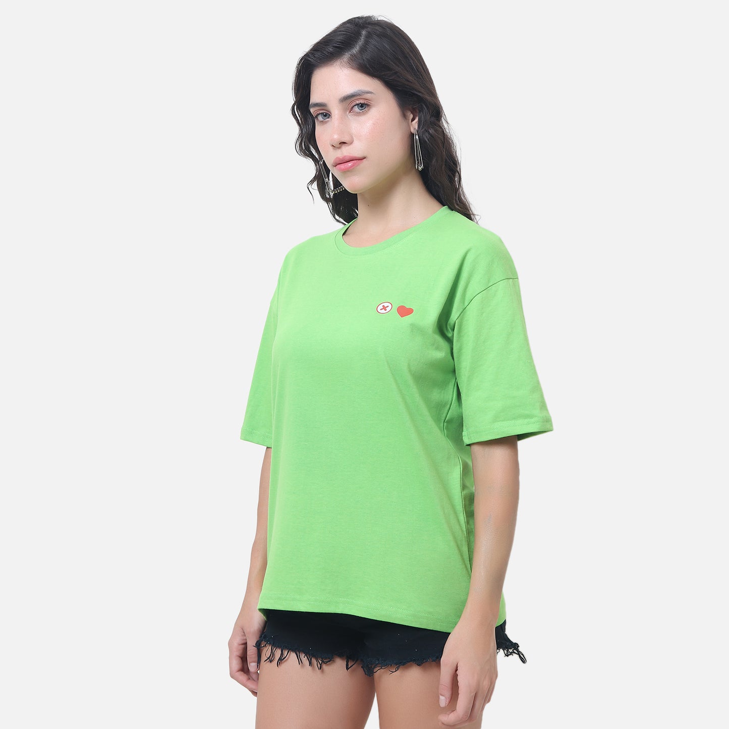 Swipe Right Retro Pop Art T-Shirt Lime Green