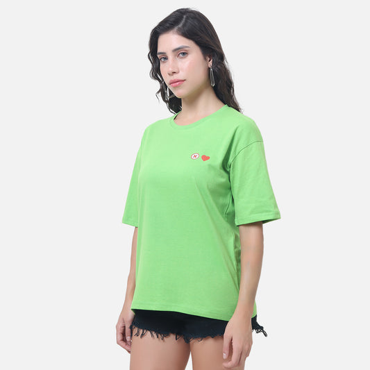 Swipe Right Retro Pop Art T-Shirt Lime Green