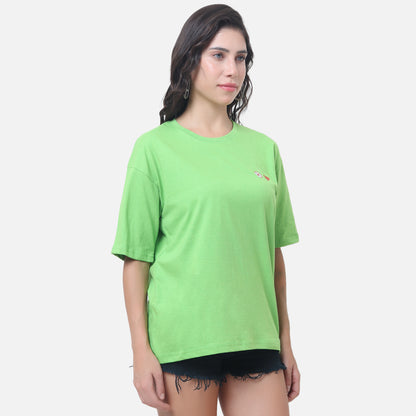 Swipe Right Retro Pop Art T-Shirt Lime Green
