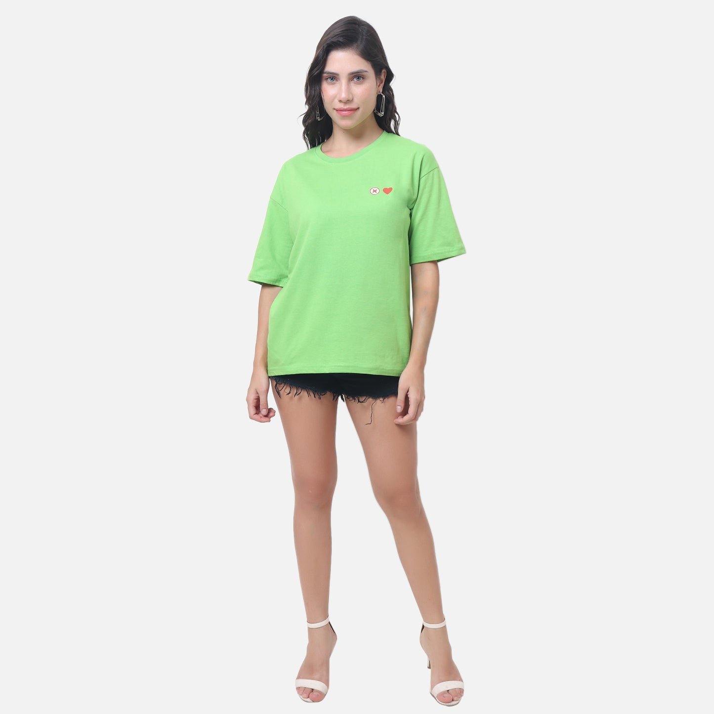 Swipe Right Retro Pop Art T-Shirt Lime Green