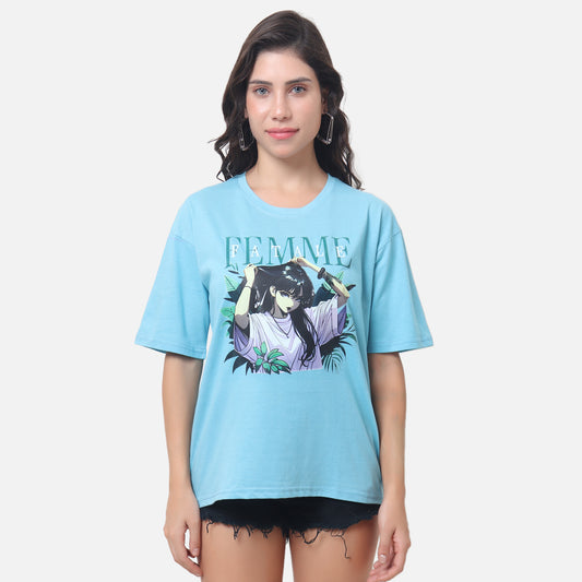 FEMME Anime Oversized T-Shirt - Your Style Statement