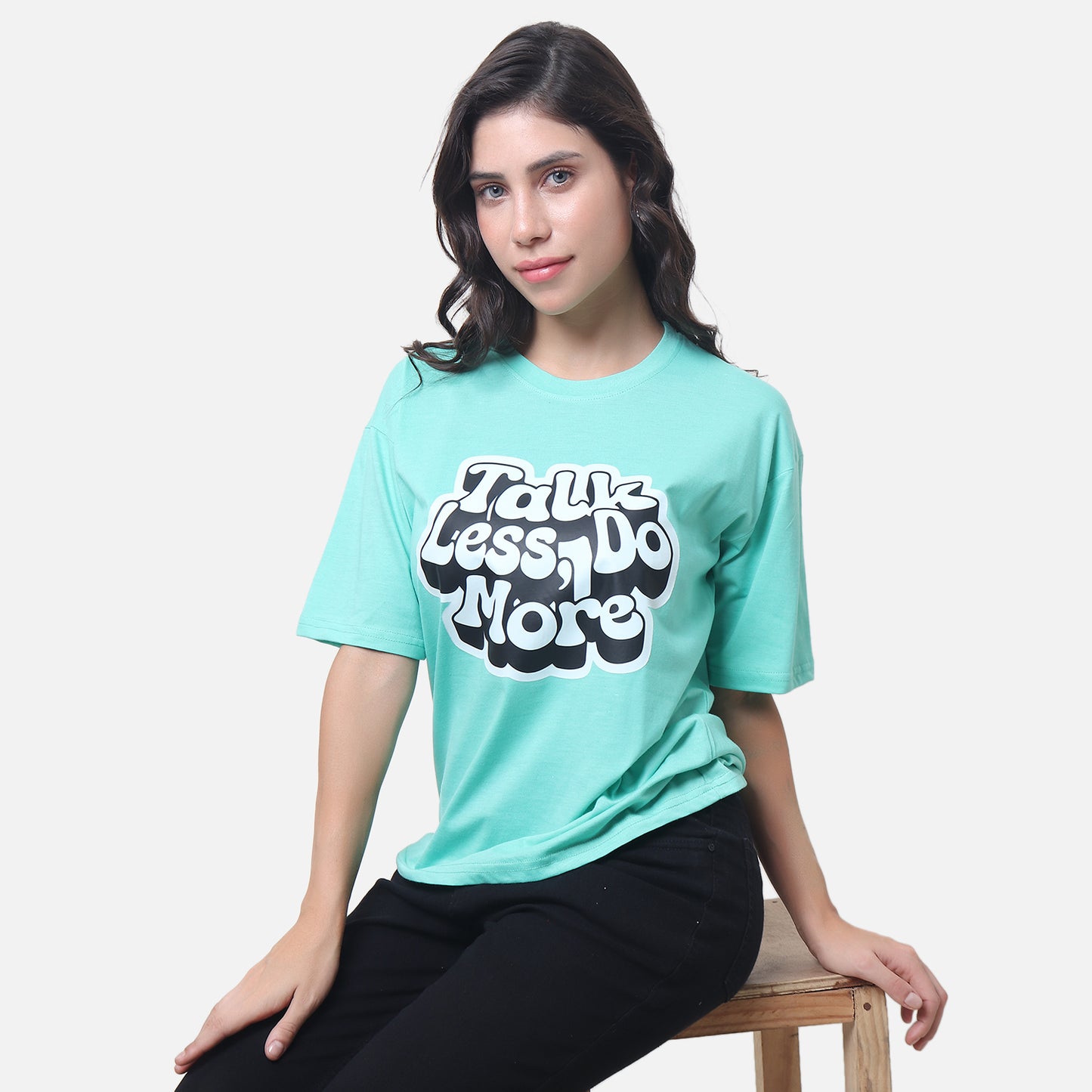 Motivational Statement T-Shirt - Mint Green